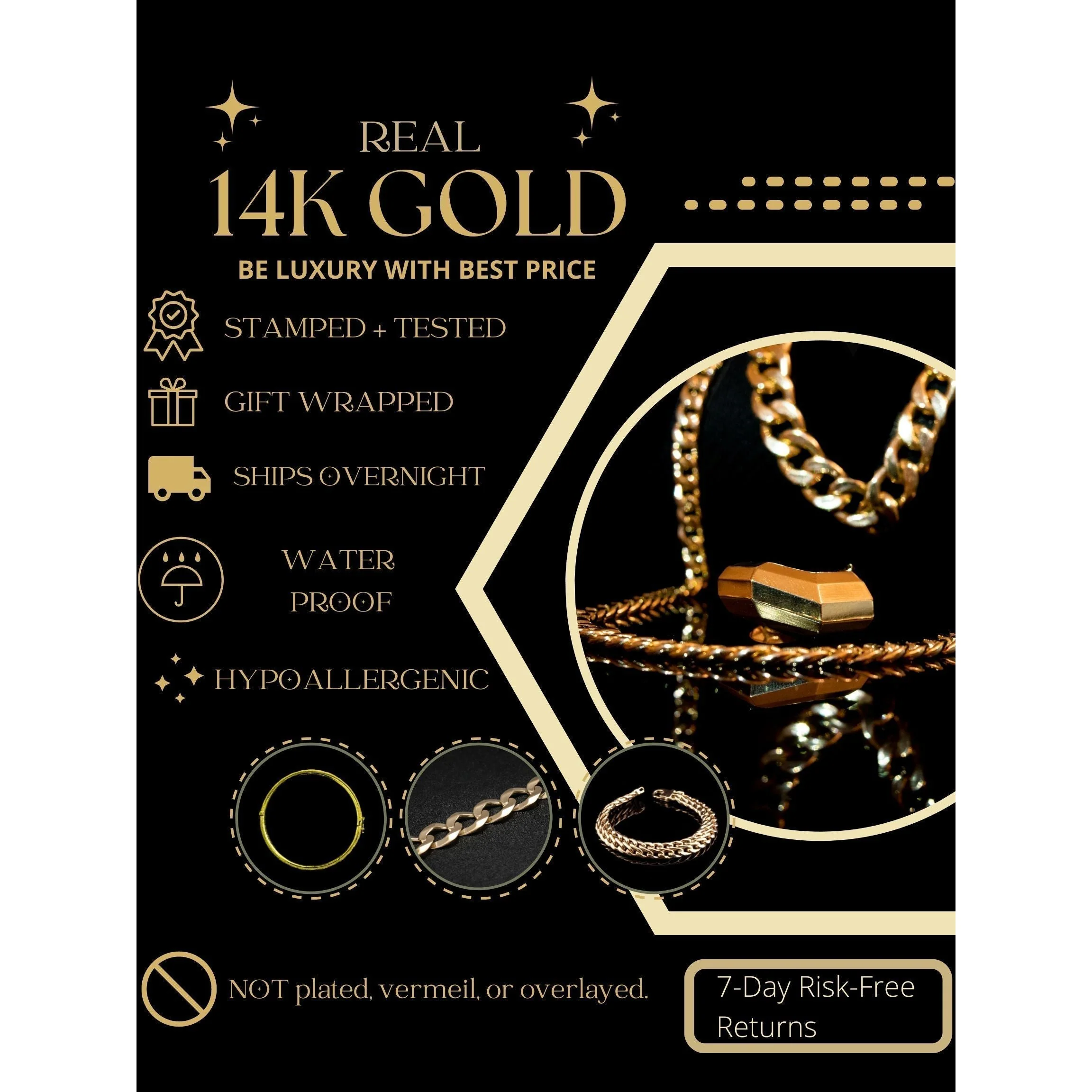 14K Yellow Gold Franco Spiga Link Necklace 4.8MM 18-20 Inches - Image 7