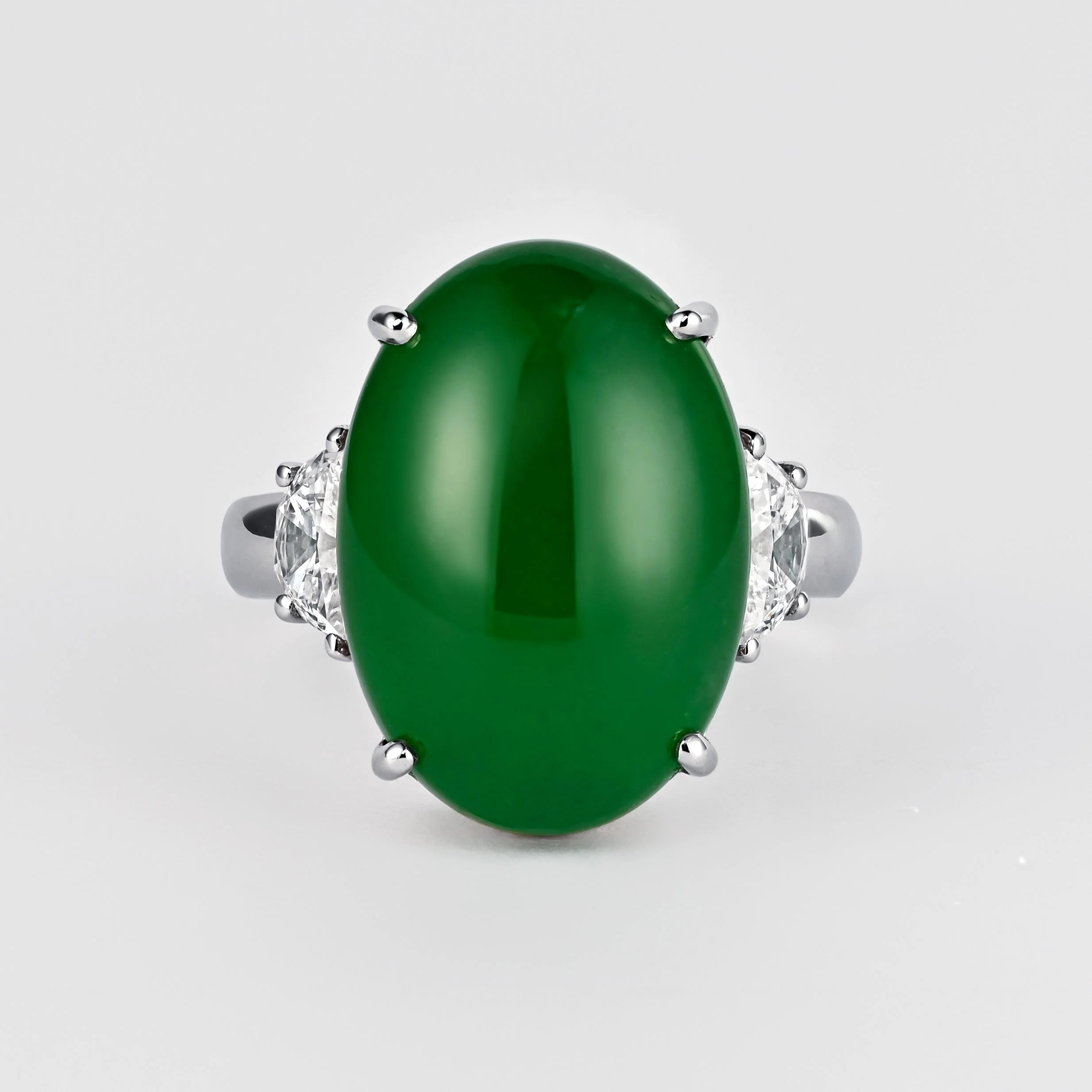 16.25 Carat Imperial Jade Ring | Fei Cui Jadeite Jade Type A