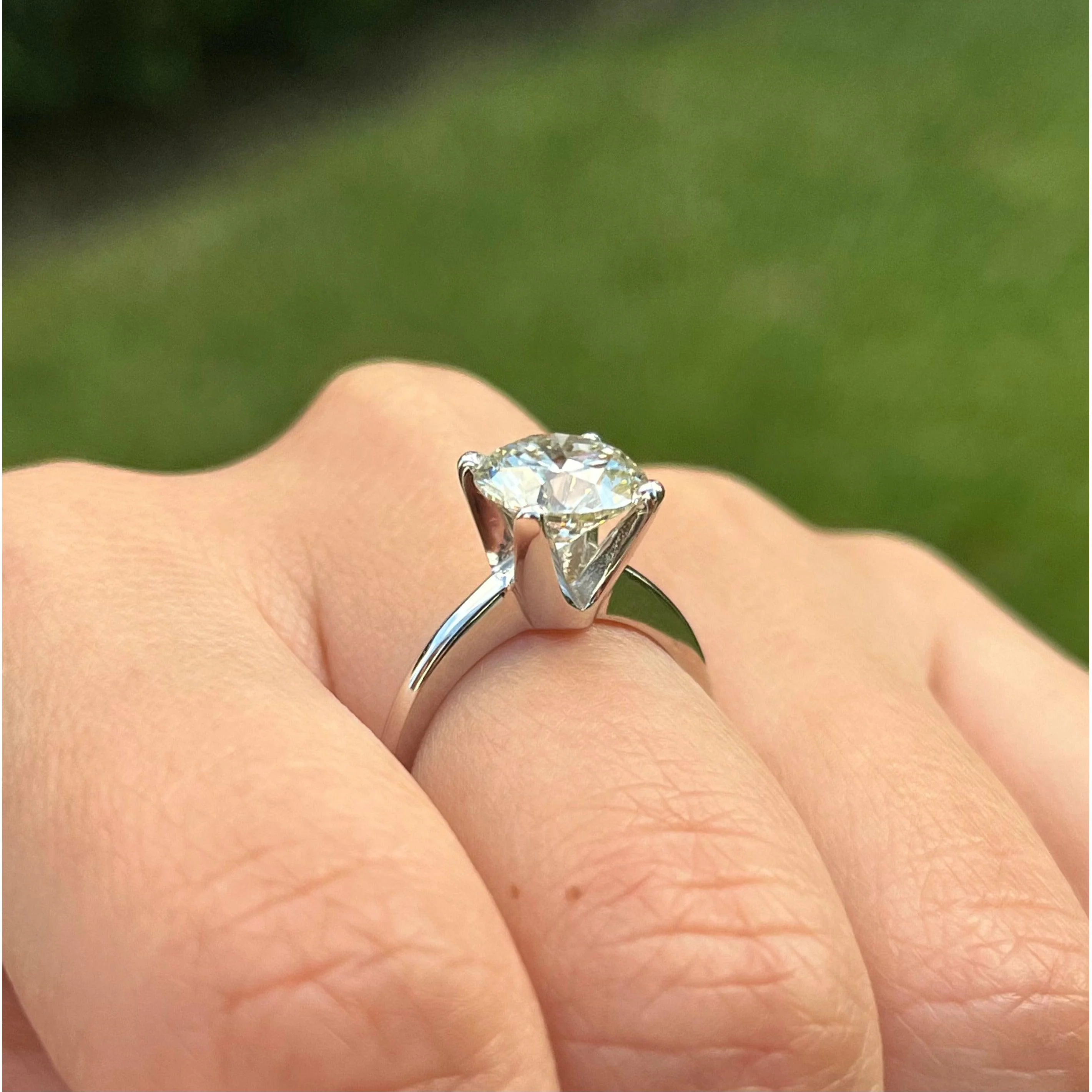 2.50 carat Round Cut Lab Grown Diamond solitaire Engagement Ring - Image 7