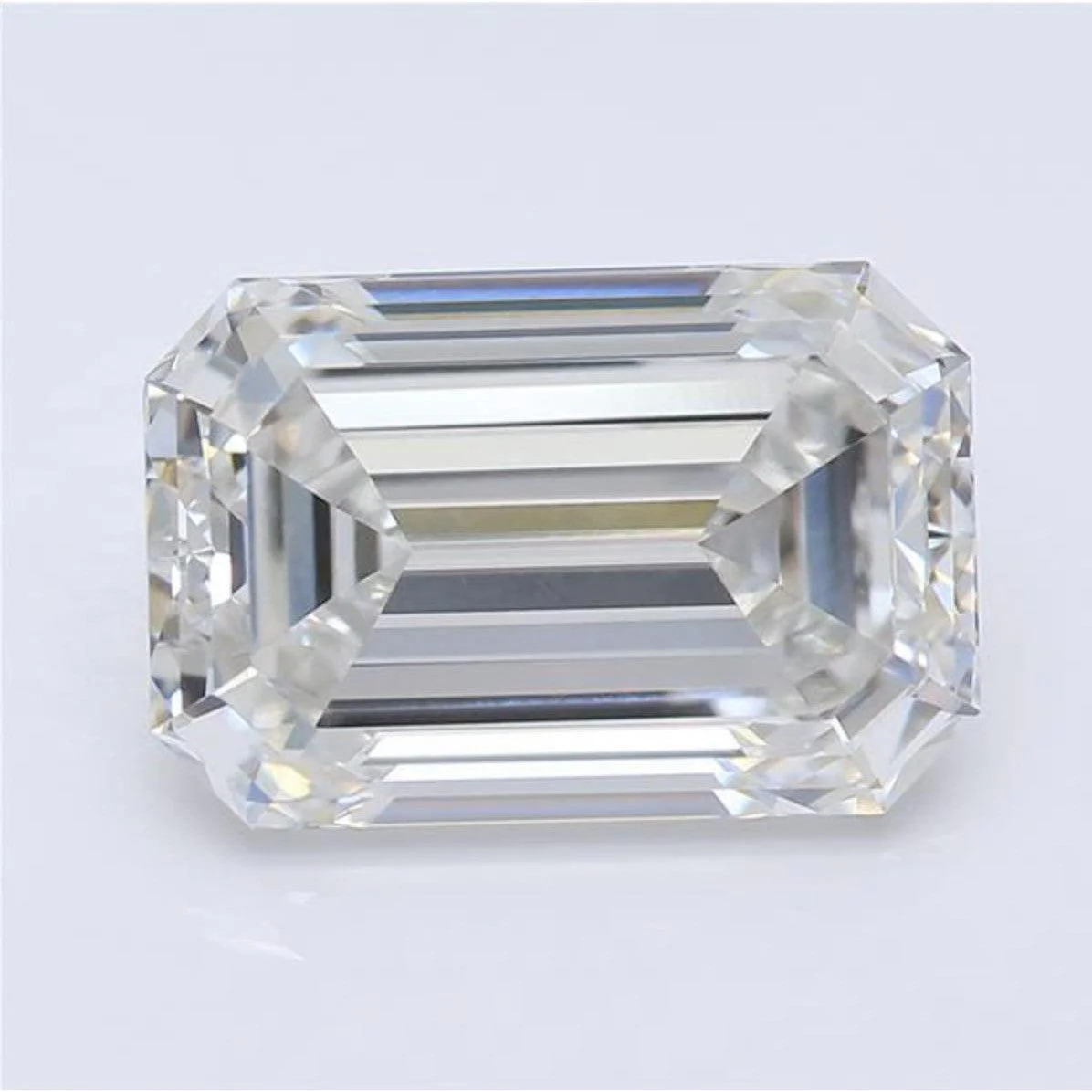 3.41 Carat Emerald Cut Lab Grown Diamond in Solitaire 14k White Gold Ring - Image 7