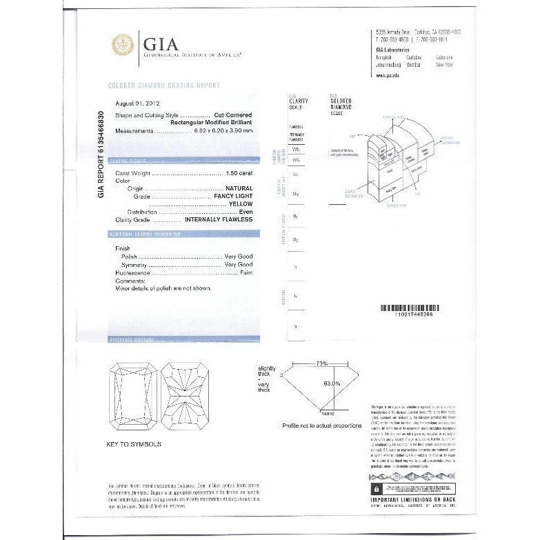 GIA Certified Natural 3 Carat TW Fancy Yellow Diamond Radiant Cut Stud Earrings in 18K Gold - Image 7