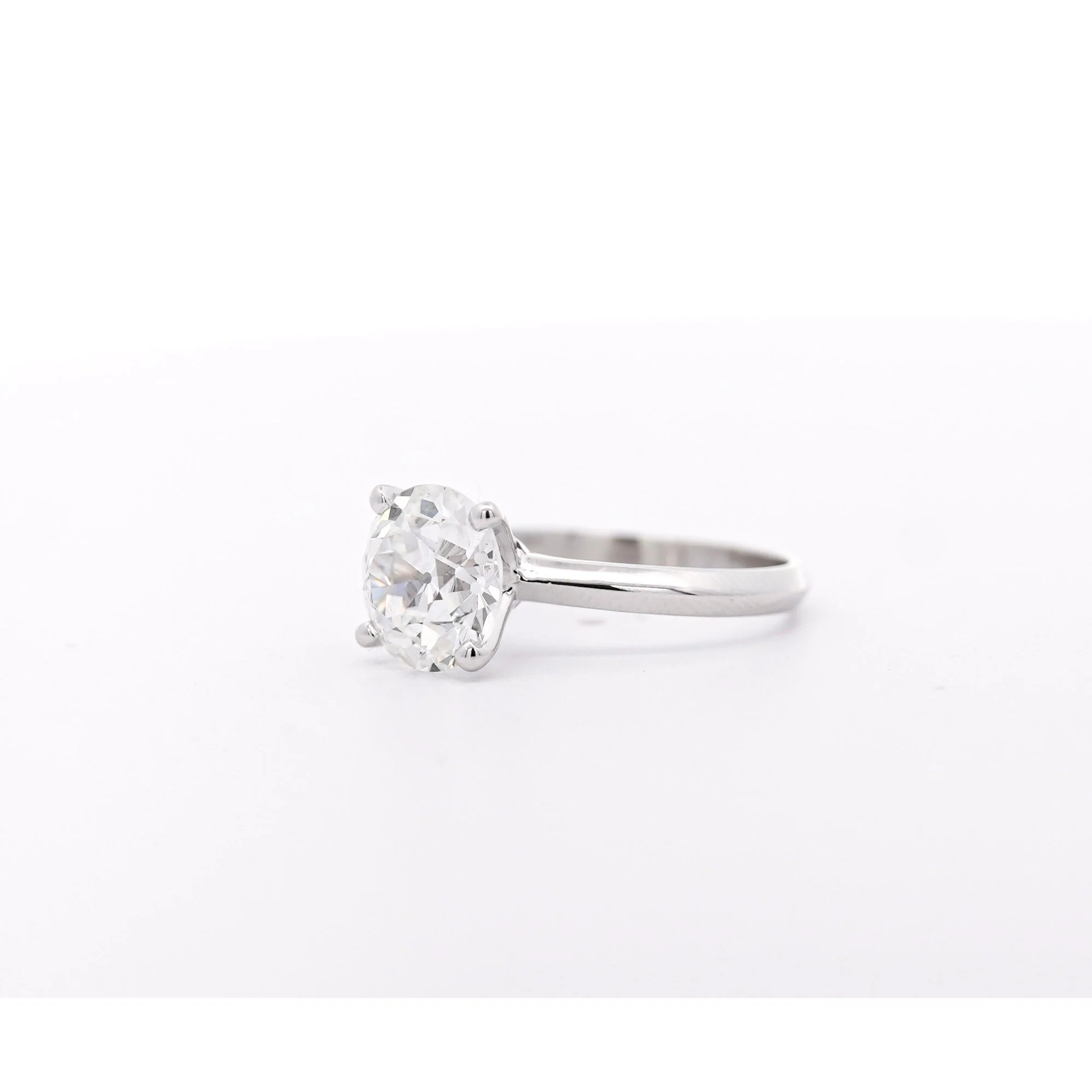3.03 Carat Old-European Cut IGI Certified CVD Lab Diamond Solitaire Ring and Diamond Jacket Engagement Ring - Image 10