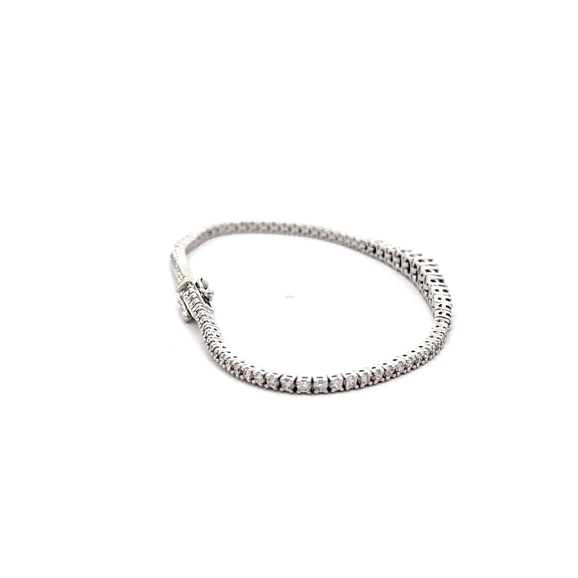 3 Carat Sapphire & Diamond Graduated Tennis Bracelet - Image 11