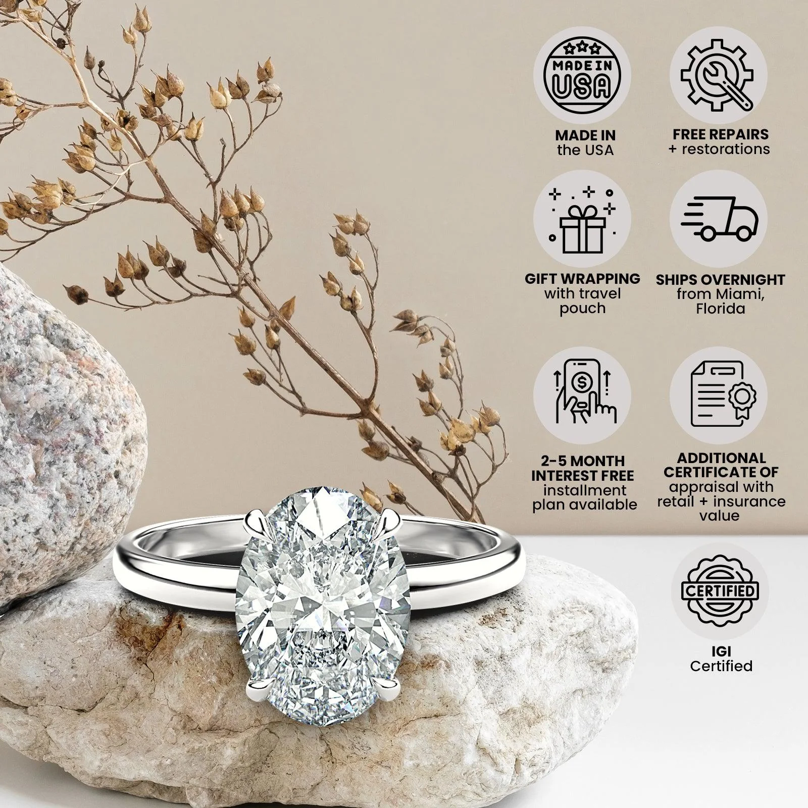 4.05 Carat Cushion Cut F Color VS1 Clarity Lab Grown Diamond Solitaire Ring - Image 6