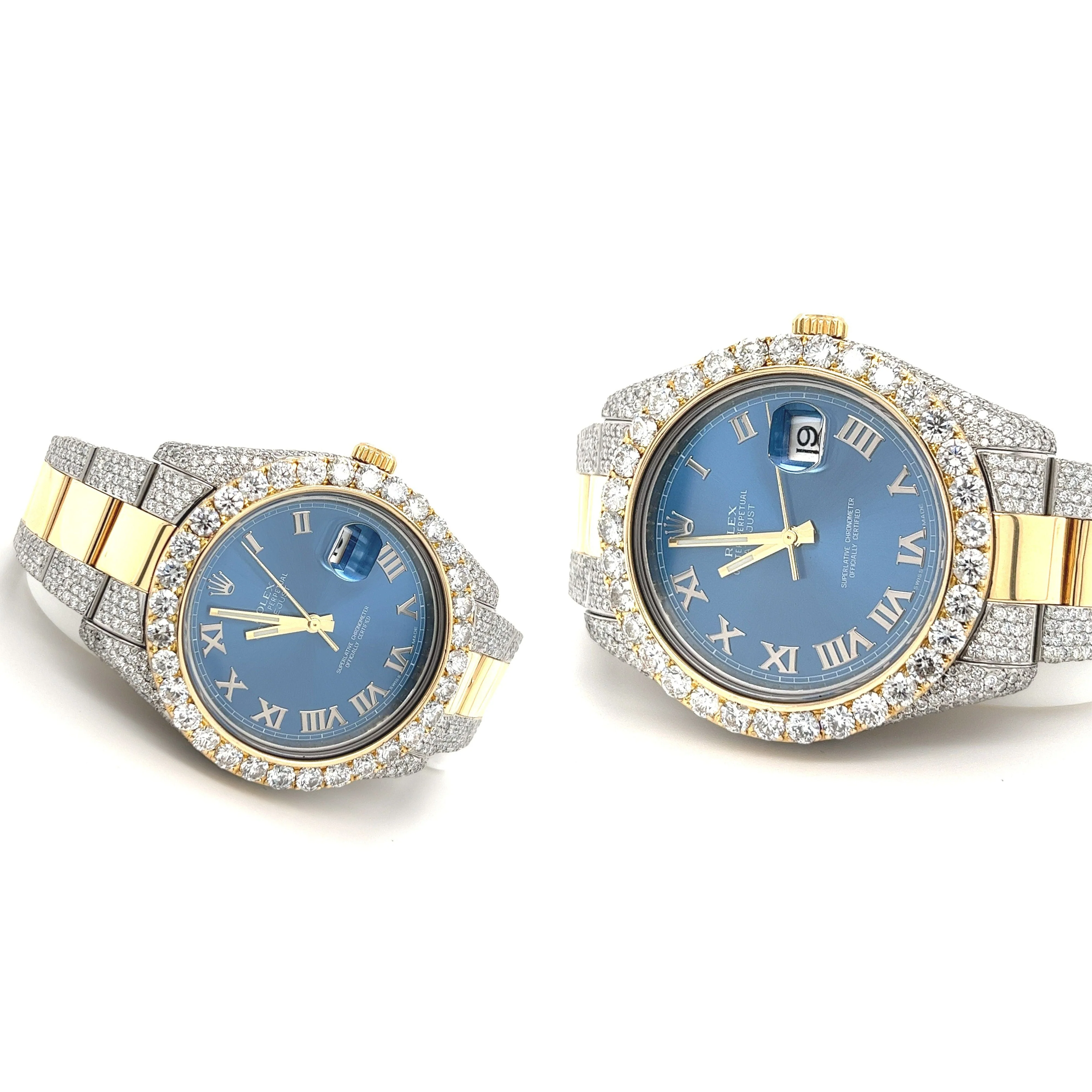42mm Mens Rolex DateJust 2-Tone With Diamond Bezel/Bracelet - Image 3