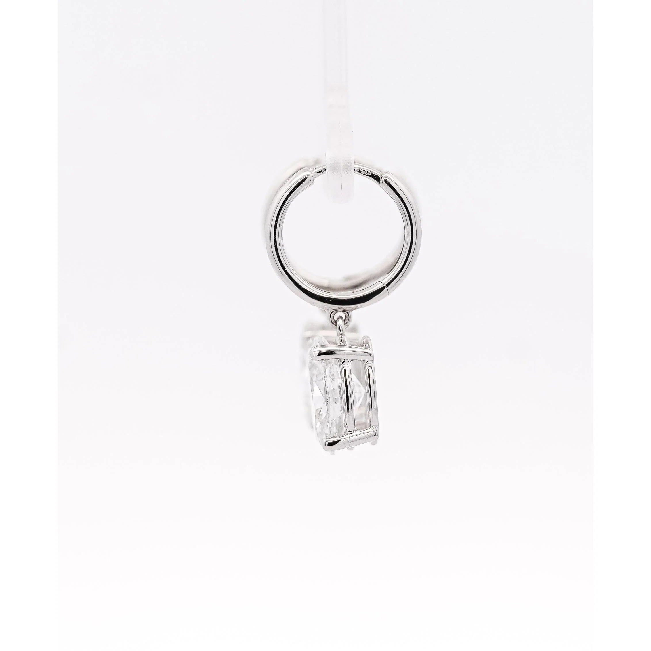 6.34 Carat Oval Cut IGI Certified CVD Lab Diamond Drop Earrings - Image 4