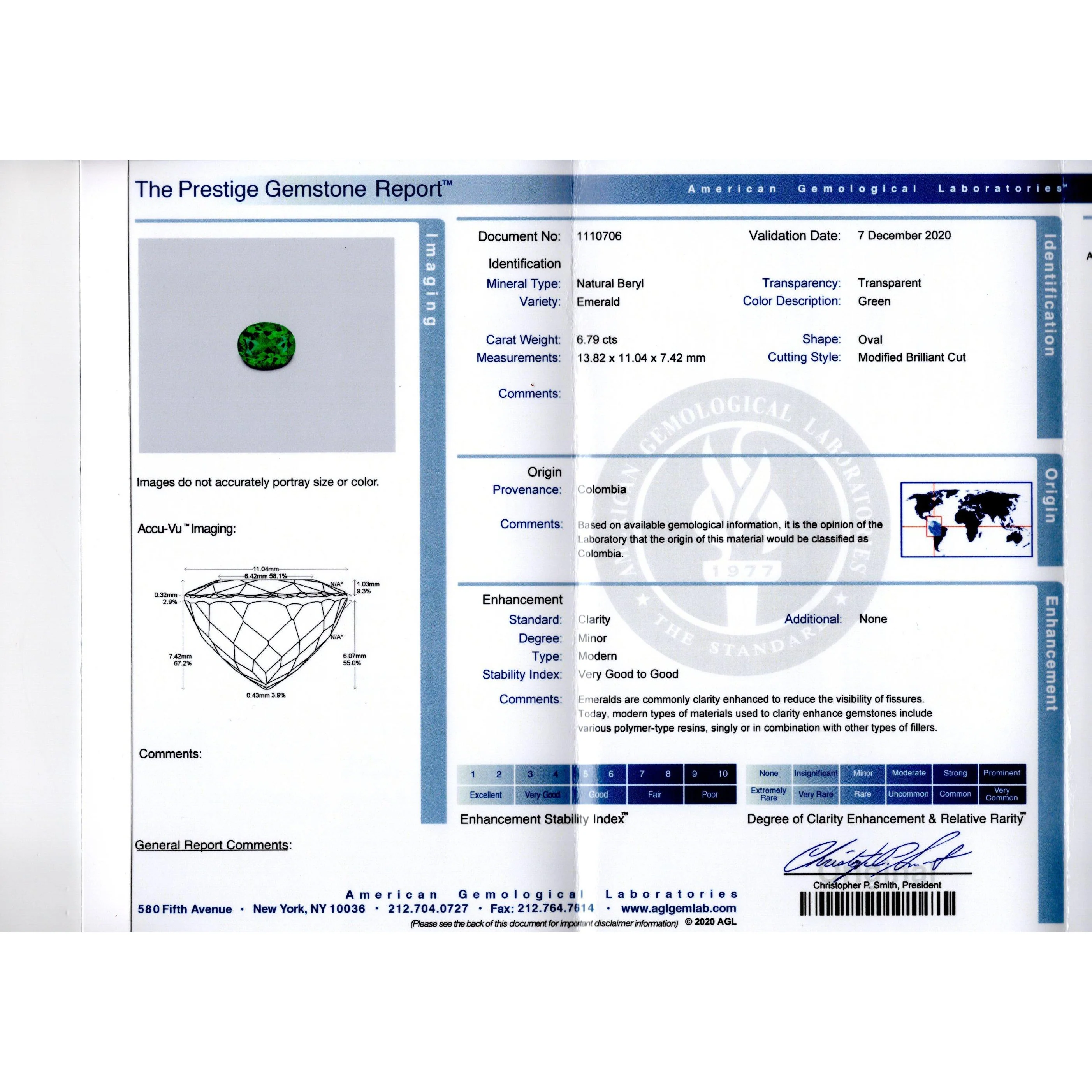 AGL Certified 6.79 Carat Minor Oil Colombian Emerald and Diamond 18K Gold Ring - Image 10
