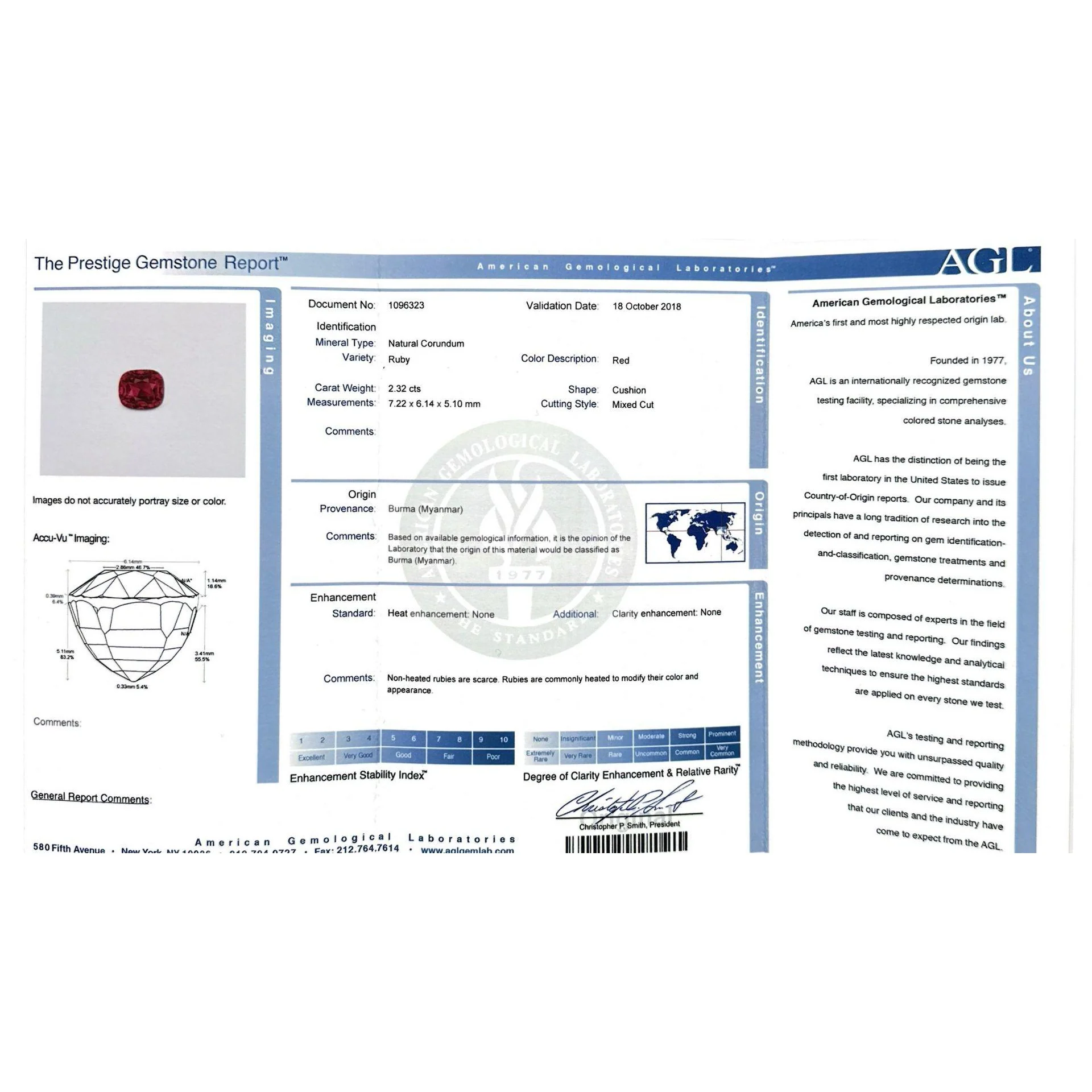 AGL Certified 8 Carat No Heat Kashmir Sapphire, Burma Ruby, & Diamond Stack Ring - Image 14