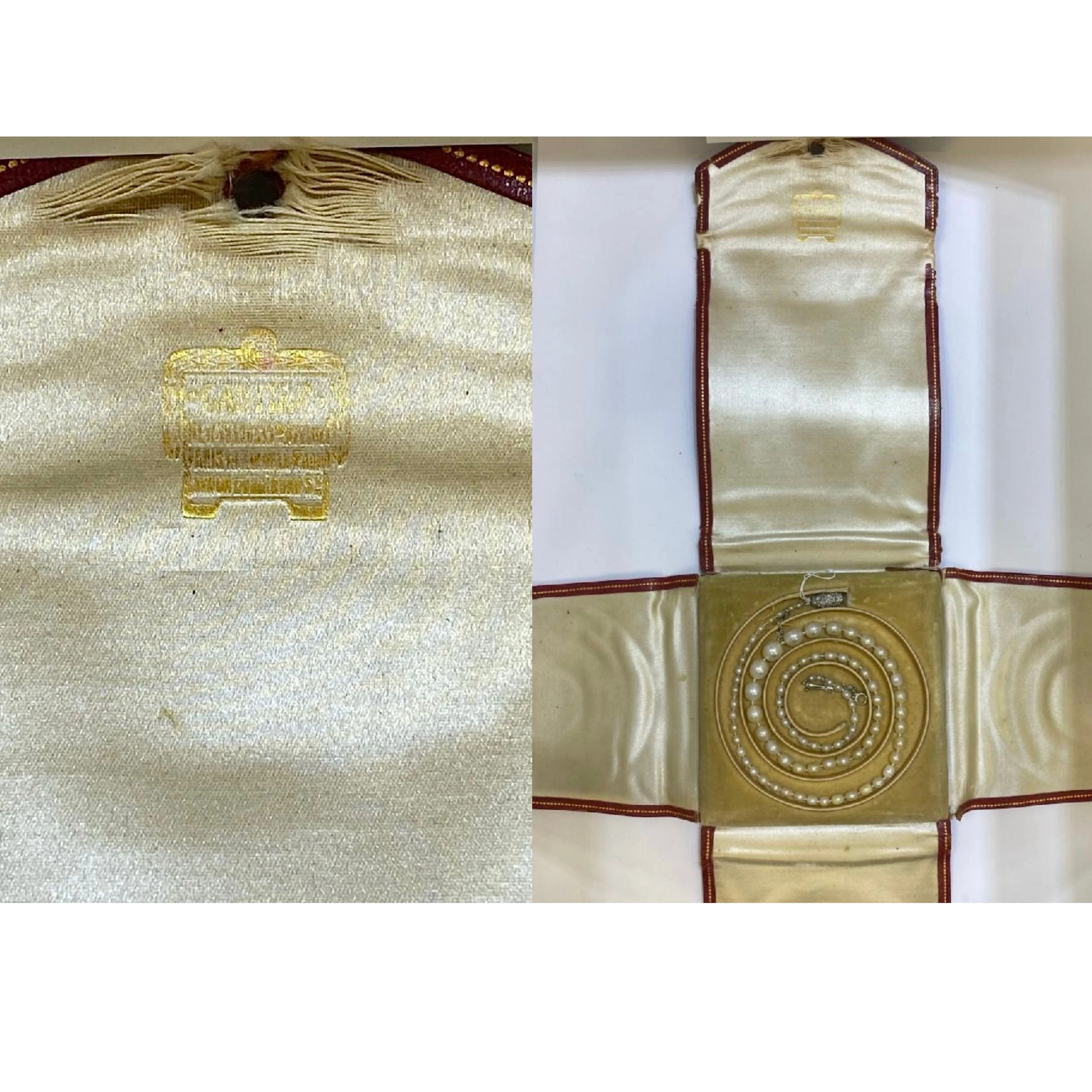 GIA Certified Antique Cartier Salt Water Pearl Necklace with Original Box - Image 5