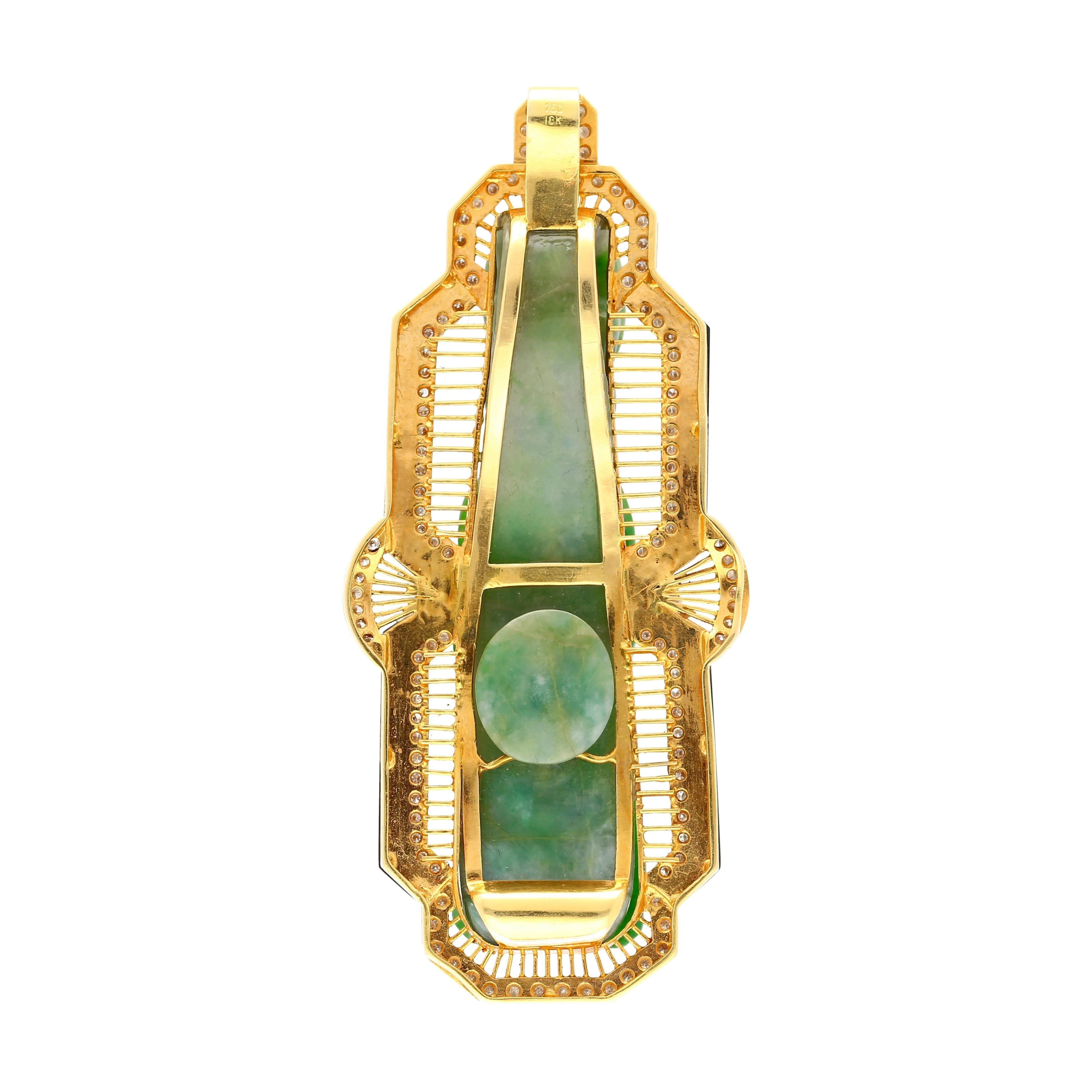 Antique Carved Grade A Jadeite Jade "Dragon Hook" Chinese Belt Buckle Pendant - Image 9