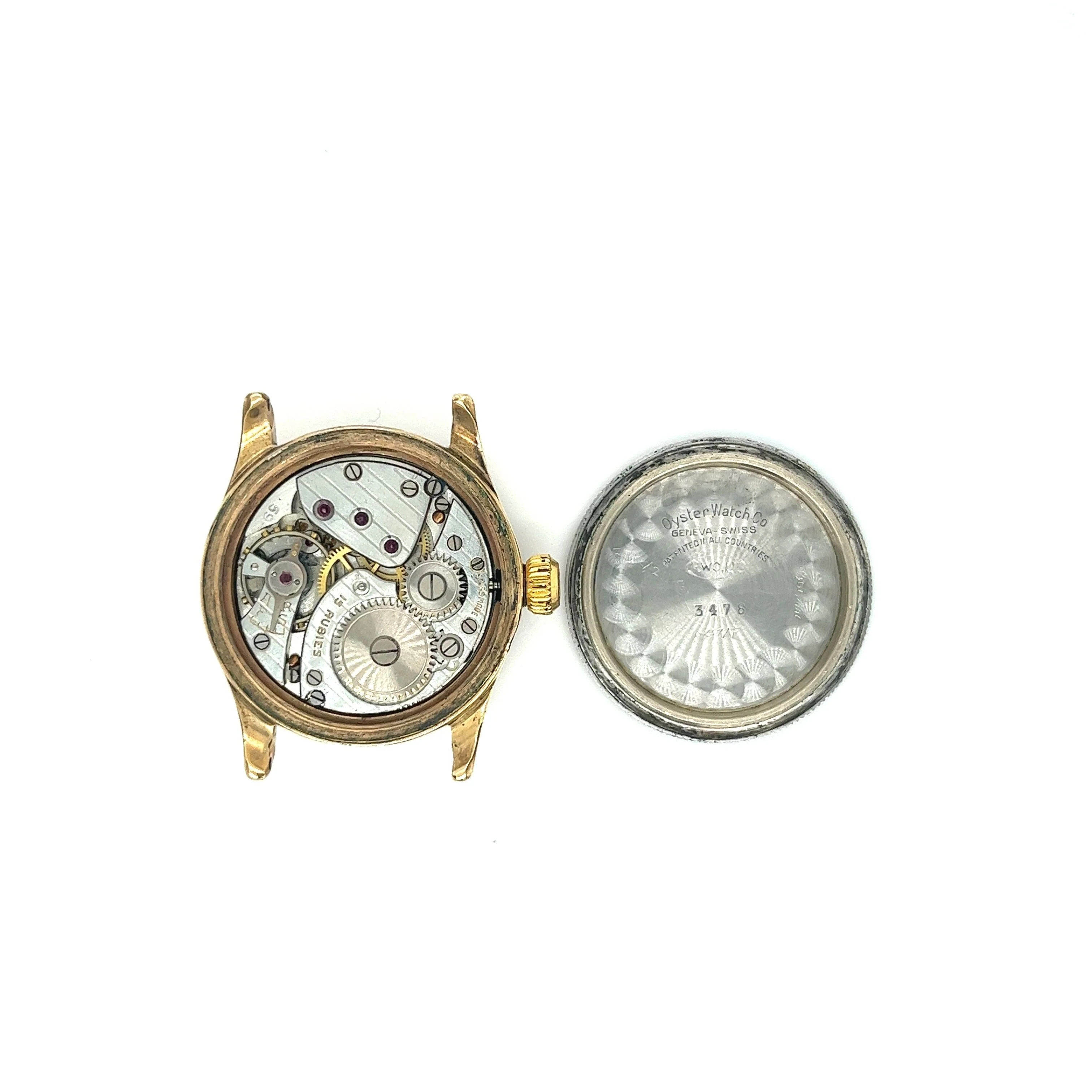 Antique 28MM Manual Rolex Oyster Pioneer Watch Face With Chronograph in Stainless Steel - Image 3