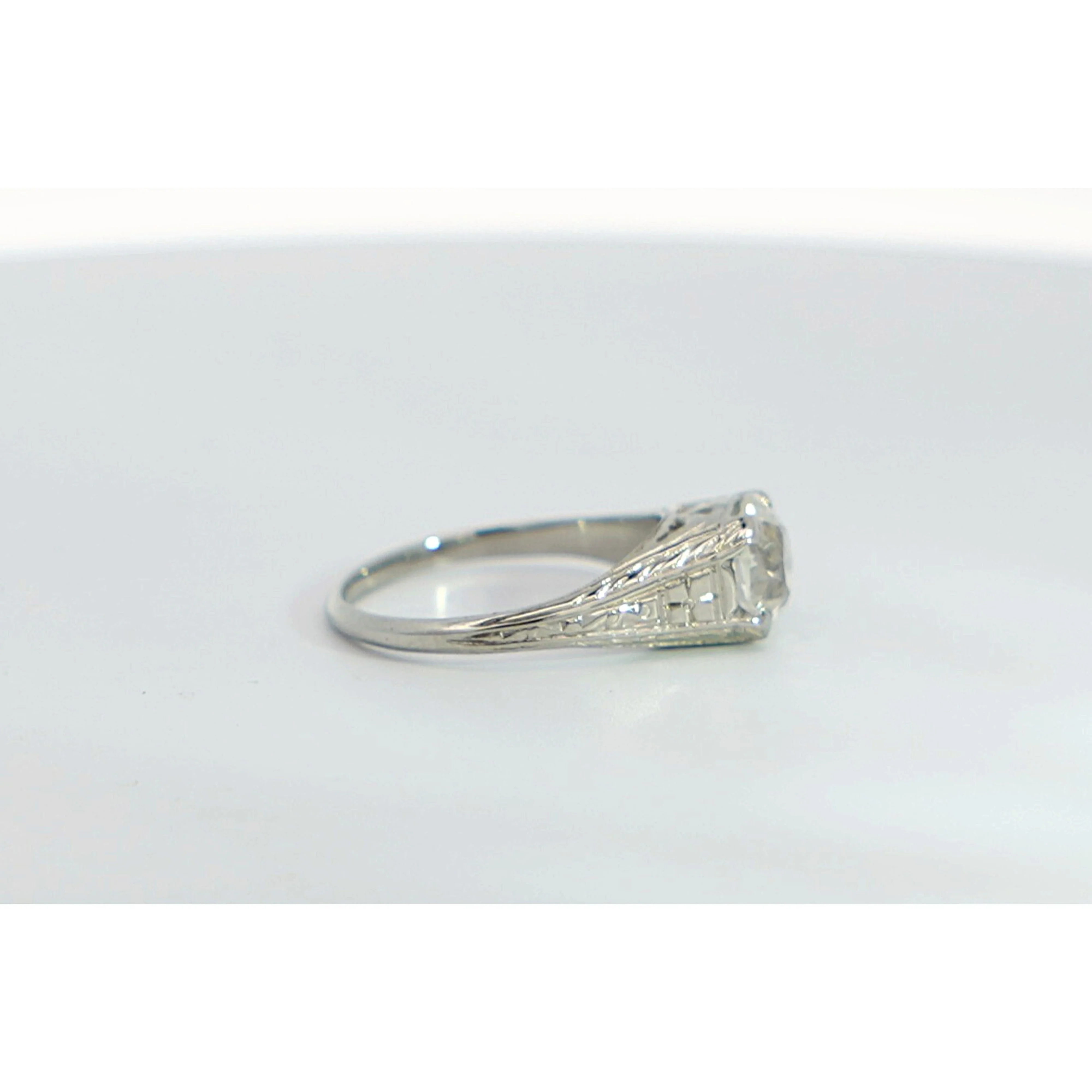 Art Deco Old European Cut Vintage Engagement Ring 1.69ct G/VVS1 GIA - Image 6
