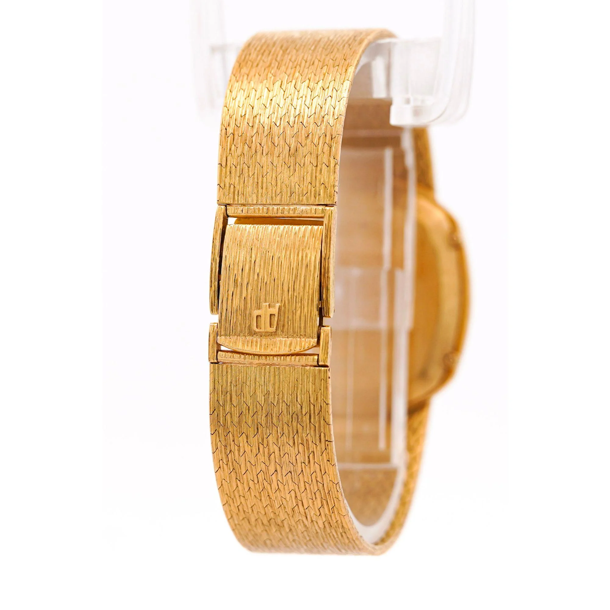 Audemars Piguet 28mm 18K Gold Brown Fumé Sunburst Mesh Bracelet Watch - Image 7