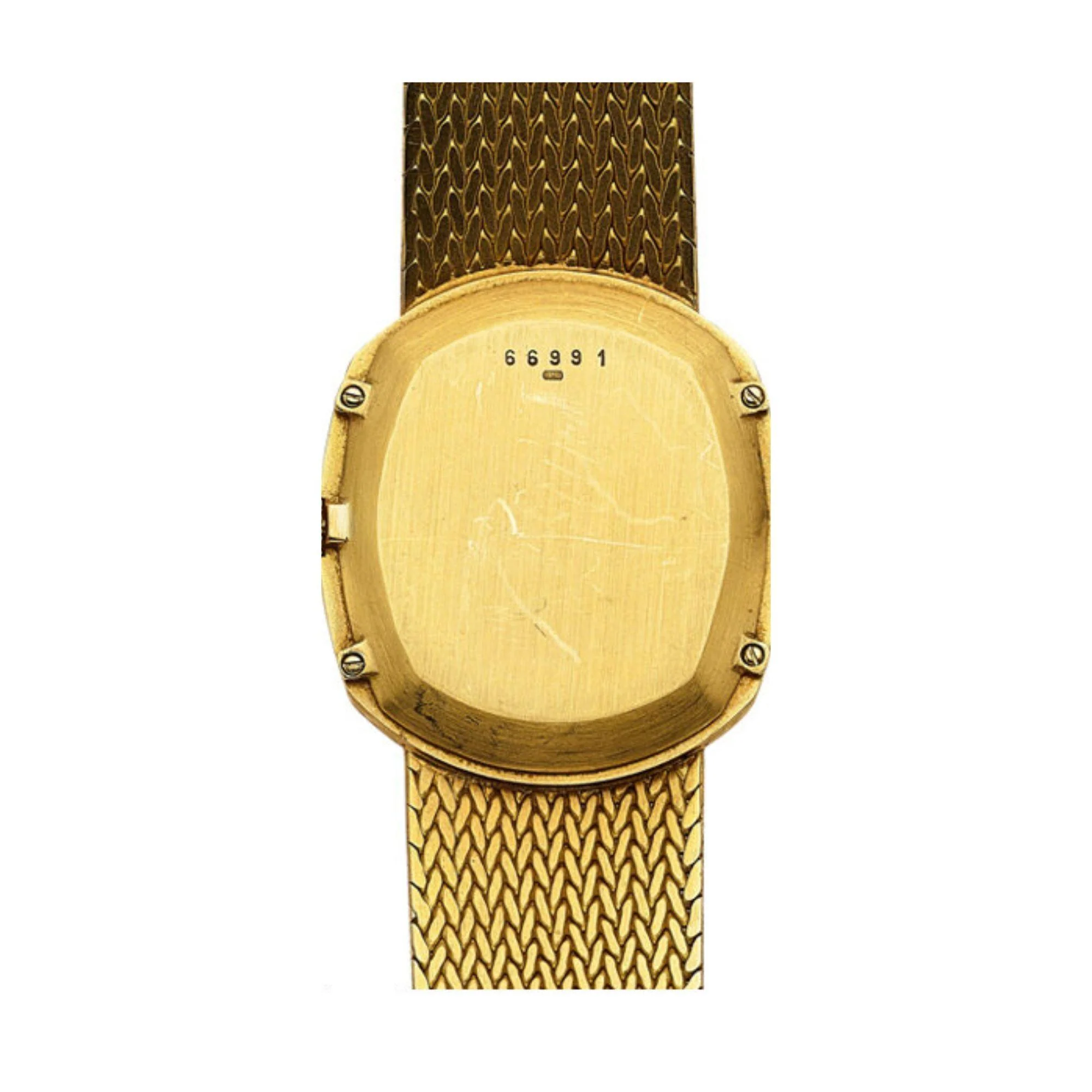 Audemars Piguet 28mm 18K Gold Brown Fumé Sunburst Mesh Bracelet Watch - Image 8