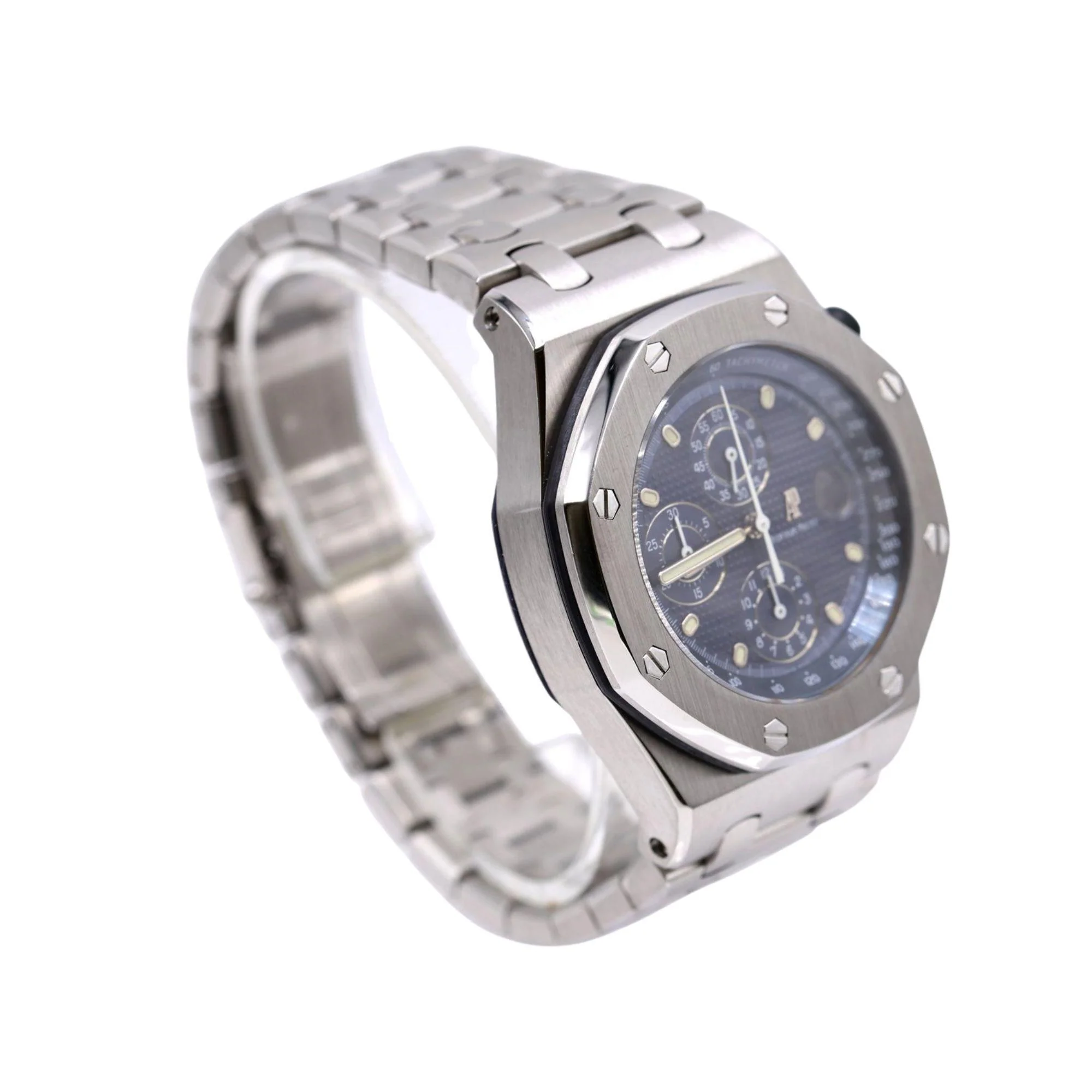 Audemars Piguet Royal Oak Offshore Chronograph Stainless Steel Blue Dial Watch - Image 3