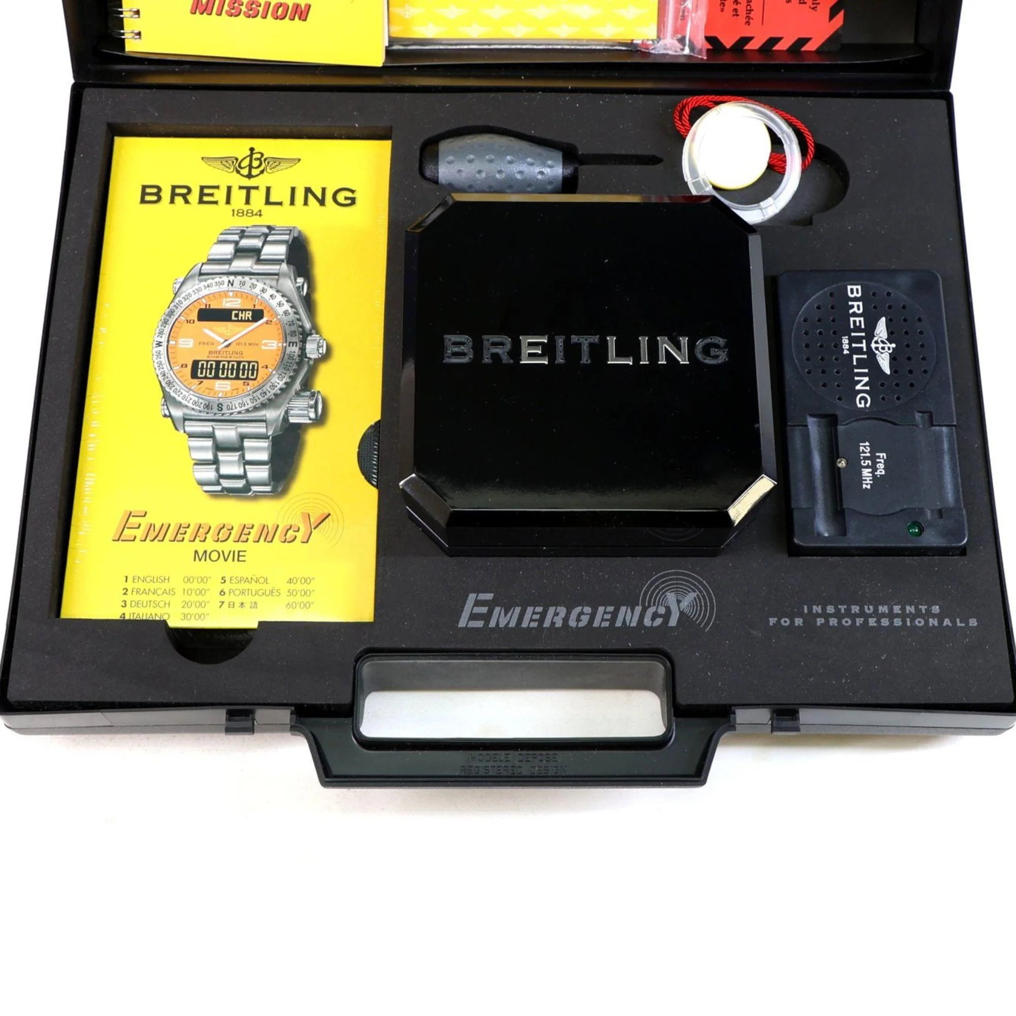 Breitling Emergency Mission A73321 Stainless Steel Silver Dial Quartz Watch - Image 11