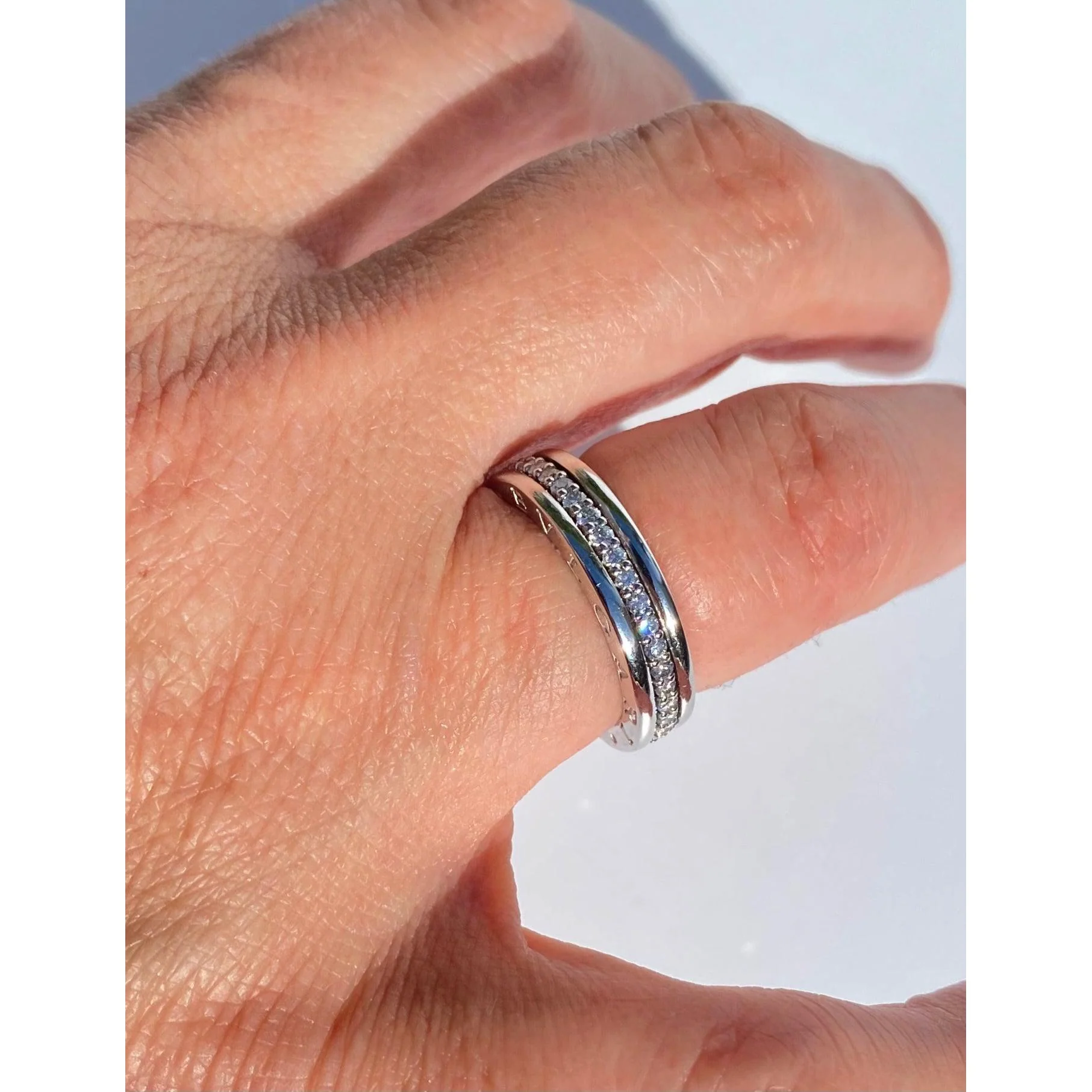 Bulgari 18K White Gold Diamond B.01 B.Zero One Ring Ref. 329347 Size 51 - Image 5