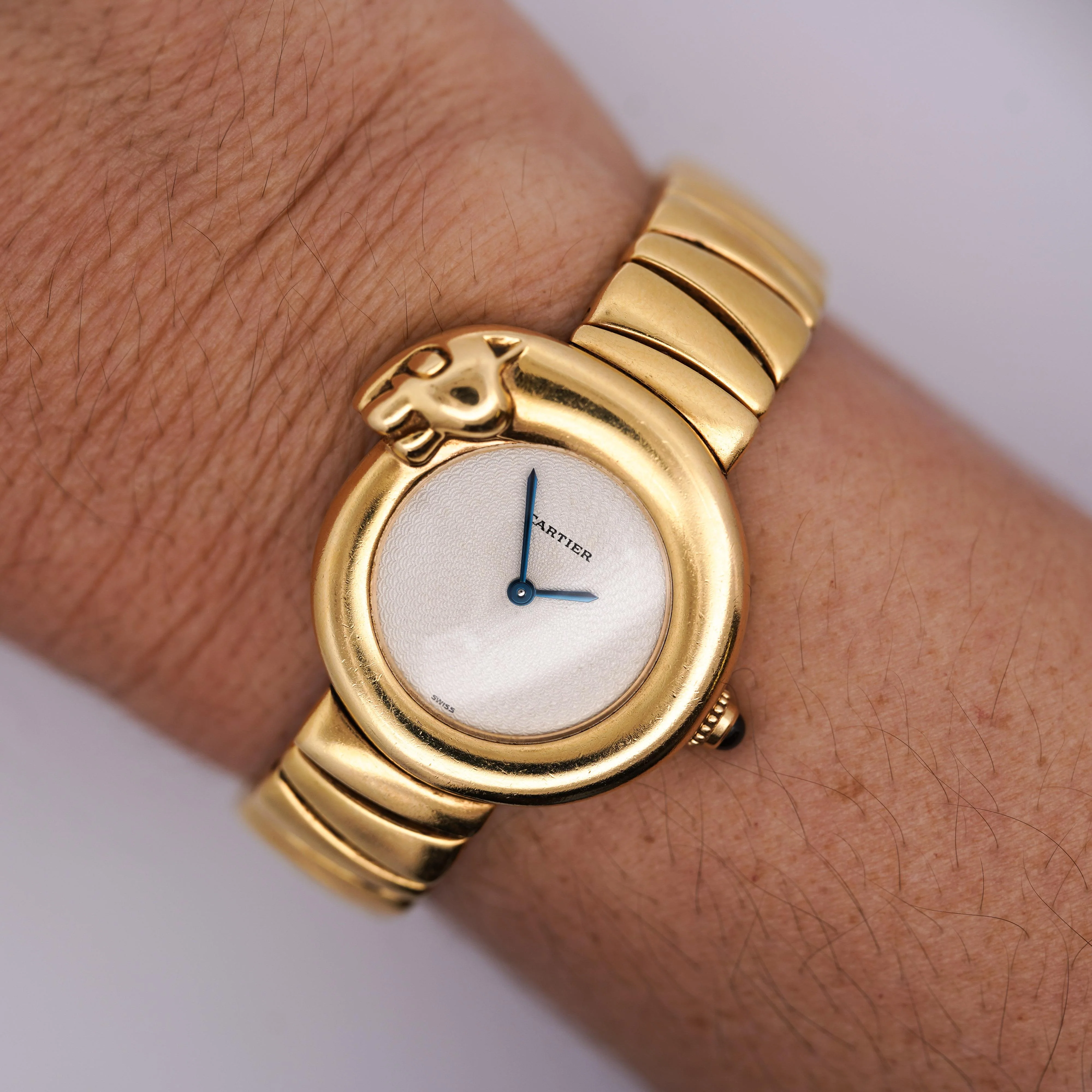 Cartier 1925 Panther Bezel 18K Yellow Gold 28mm Ref 2325 Watch - Image 10