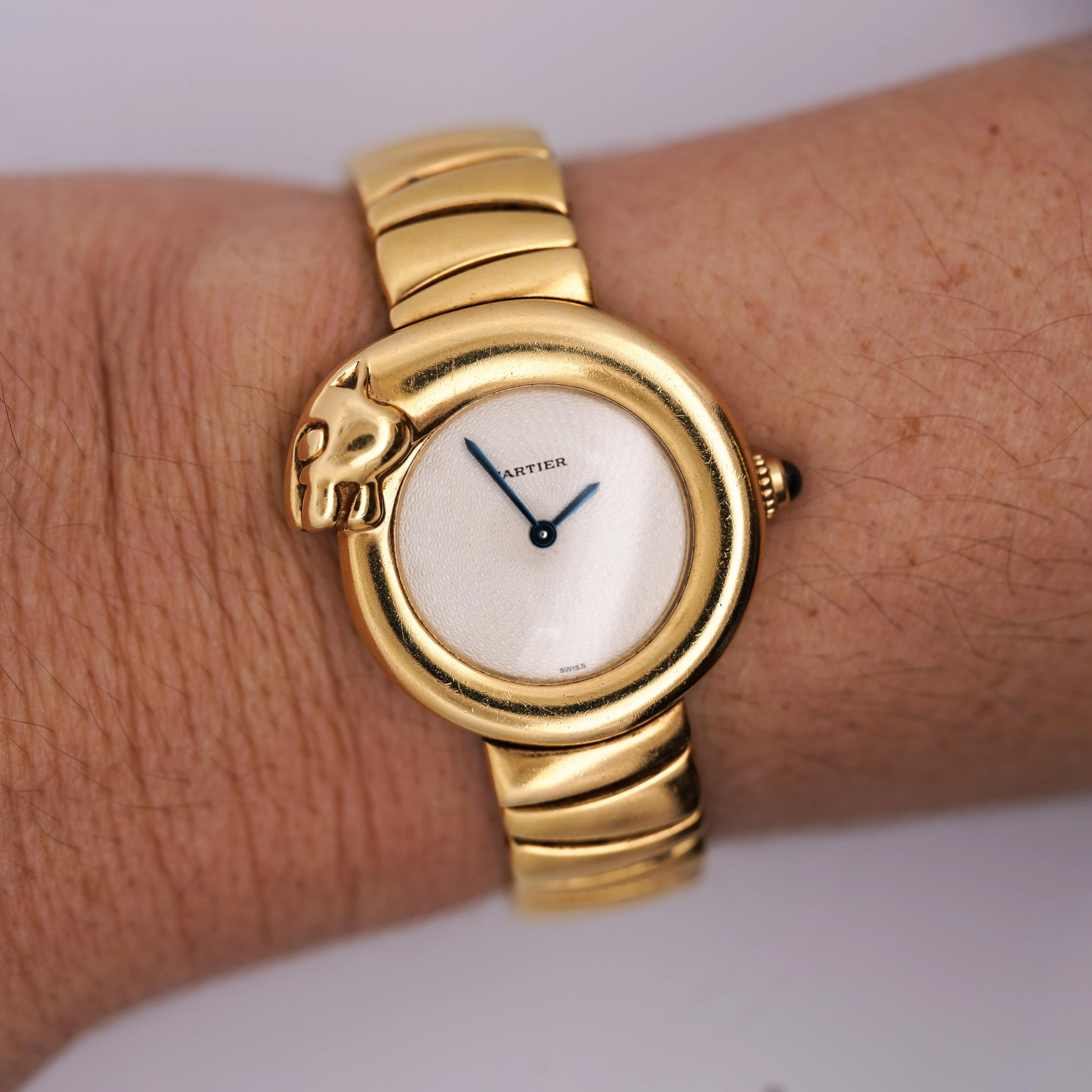Cartier 1925 Panther Bezel 18K Yellow Gold 28mm Ref 2325 Watch - Image 2