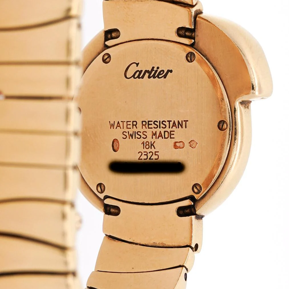 Cartier 1925 Panther Bezel 18K Yellow Gold 28mm Ref 2325 Watch - Image 3