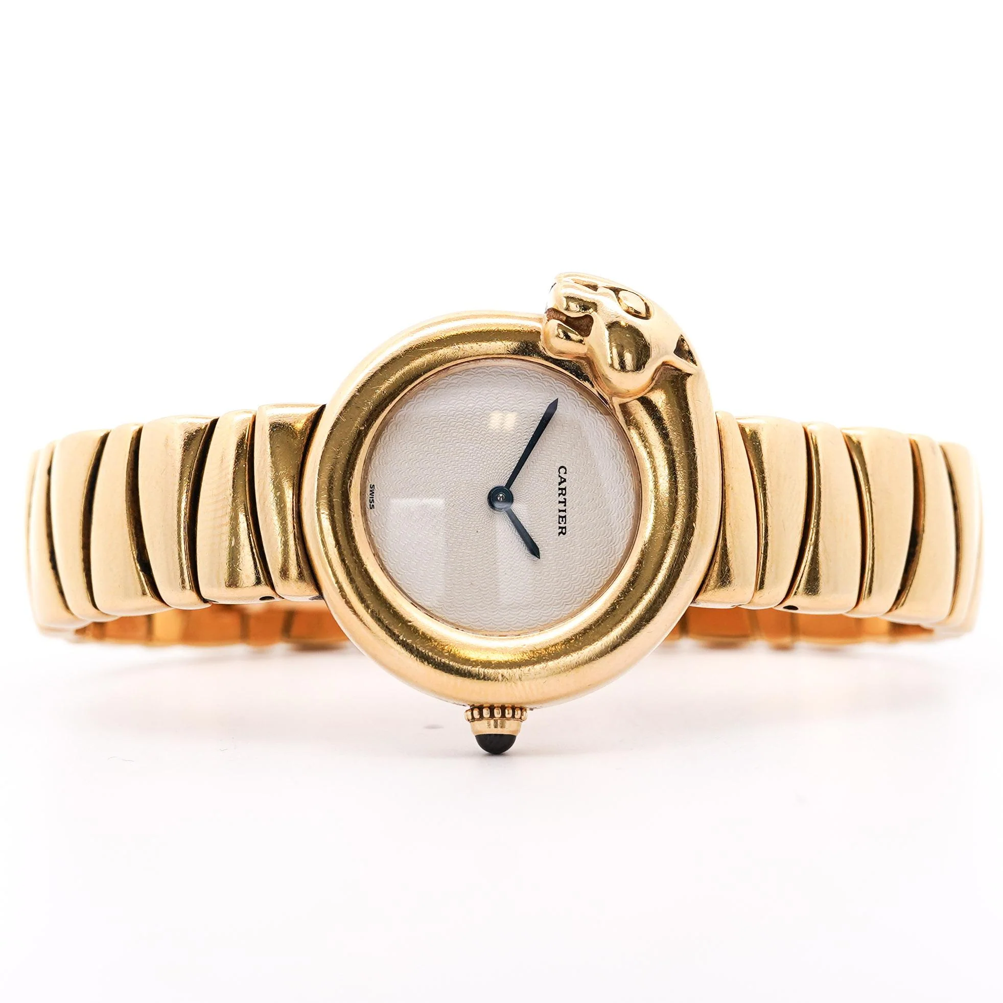 Cartier 1925 Panther Bezel 18K Yellow Gold 28mm Ref 2325 Watch - Image 6