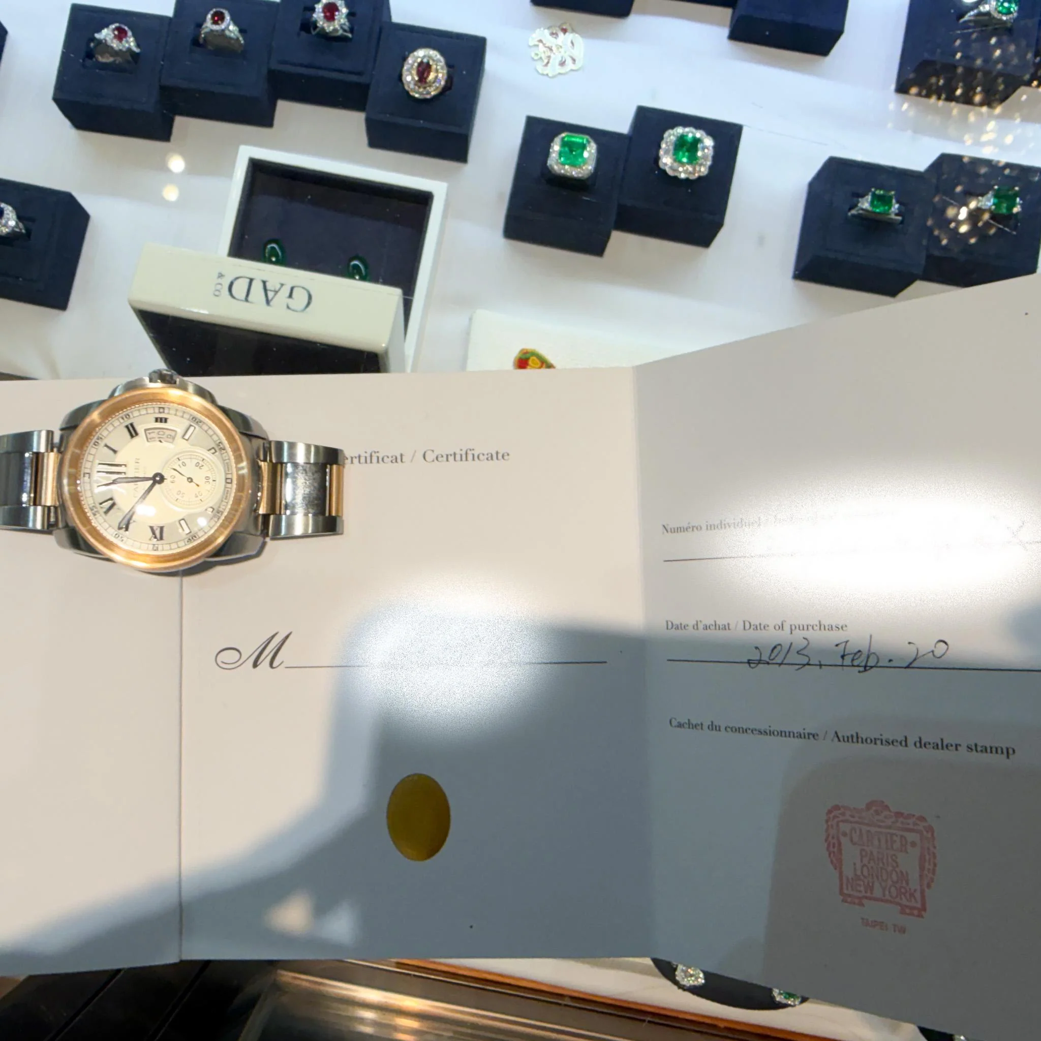 Cartier Calibre 3389 42mm Rose Gold Steel Automatic Watch Box and Papers - Image 11