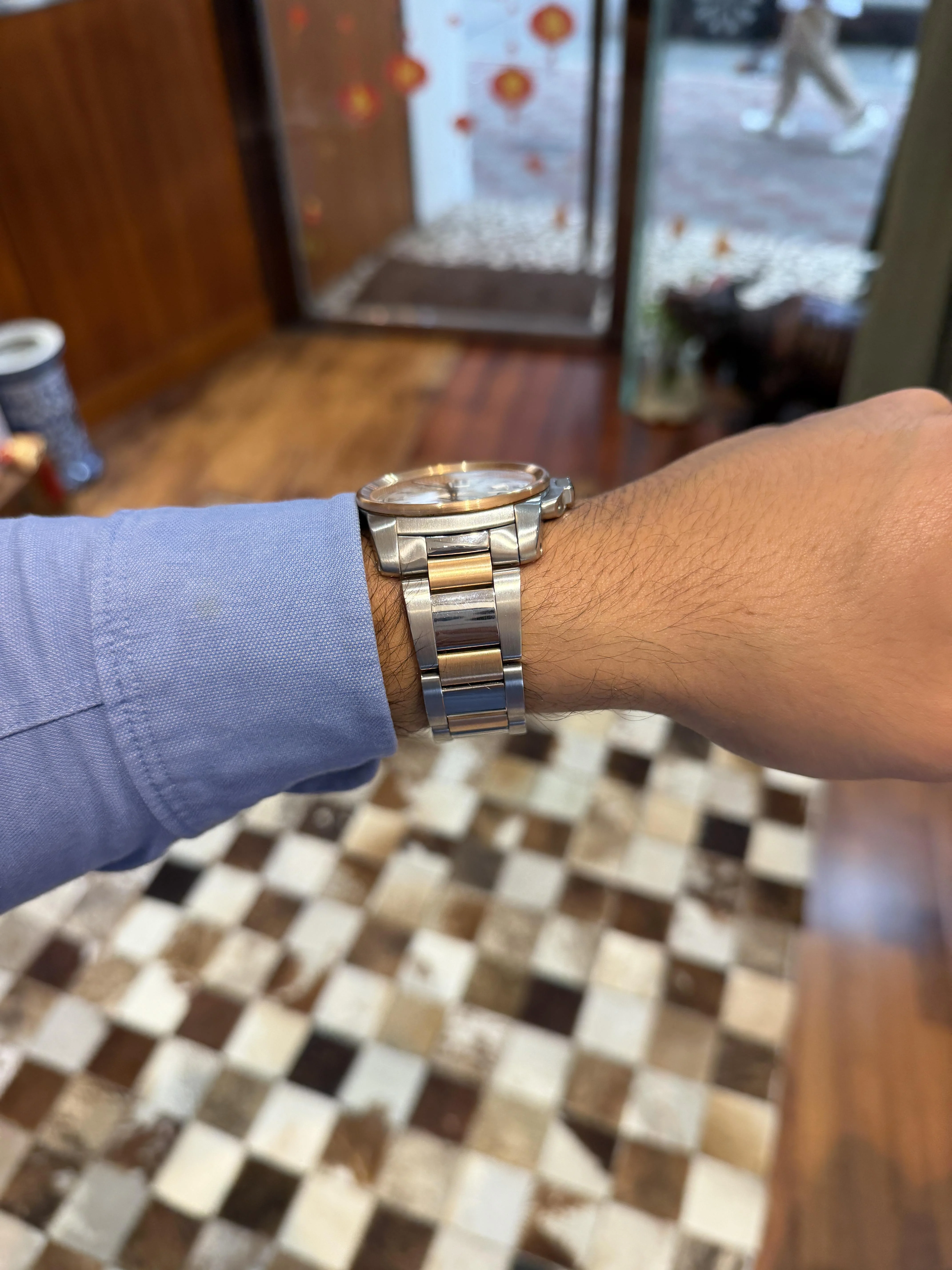 Cartier Calibre 3389 42mm Rose Gold Steel Automatic Watch Box and Papers - Image 9
