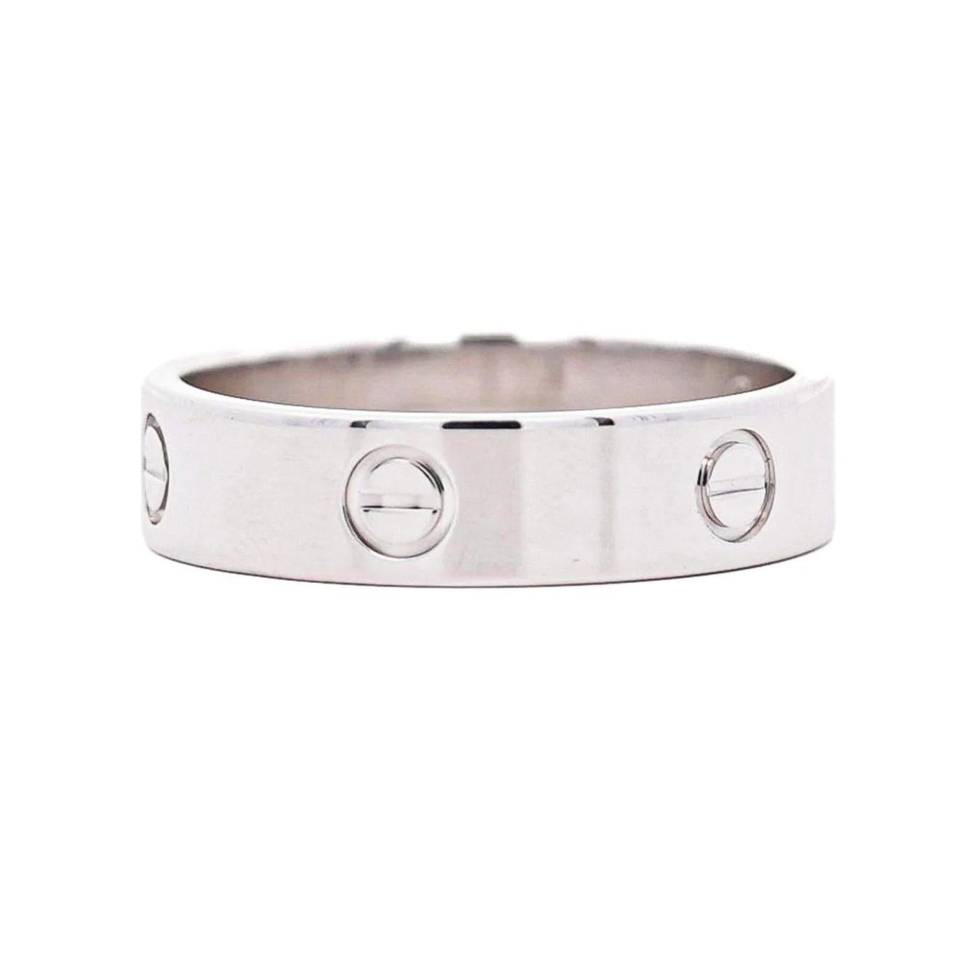 Cartier Love Band 18K White Gold 6mm Men's Band Size 12.5 Ring
