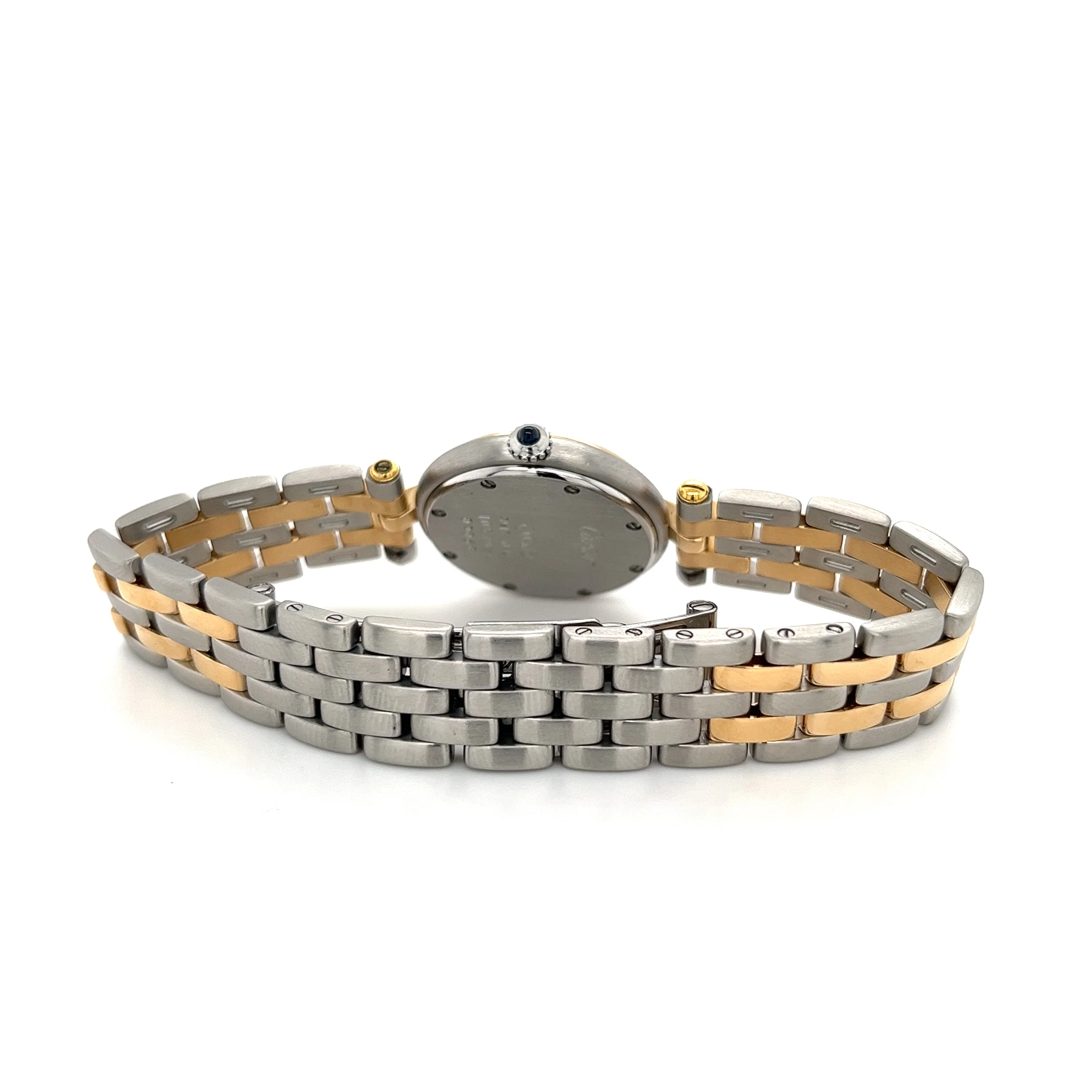 Cartier Panthere 1057920 Vendome 18k Gold Steel Champagne Dial Ladies Watch - Image 2