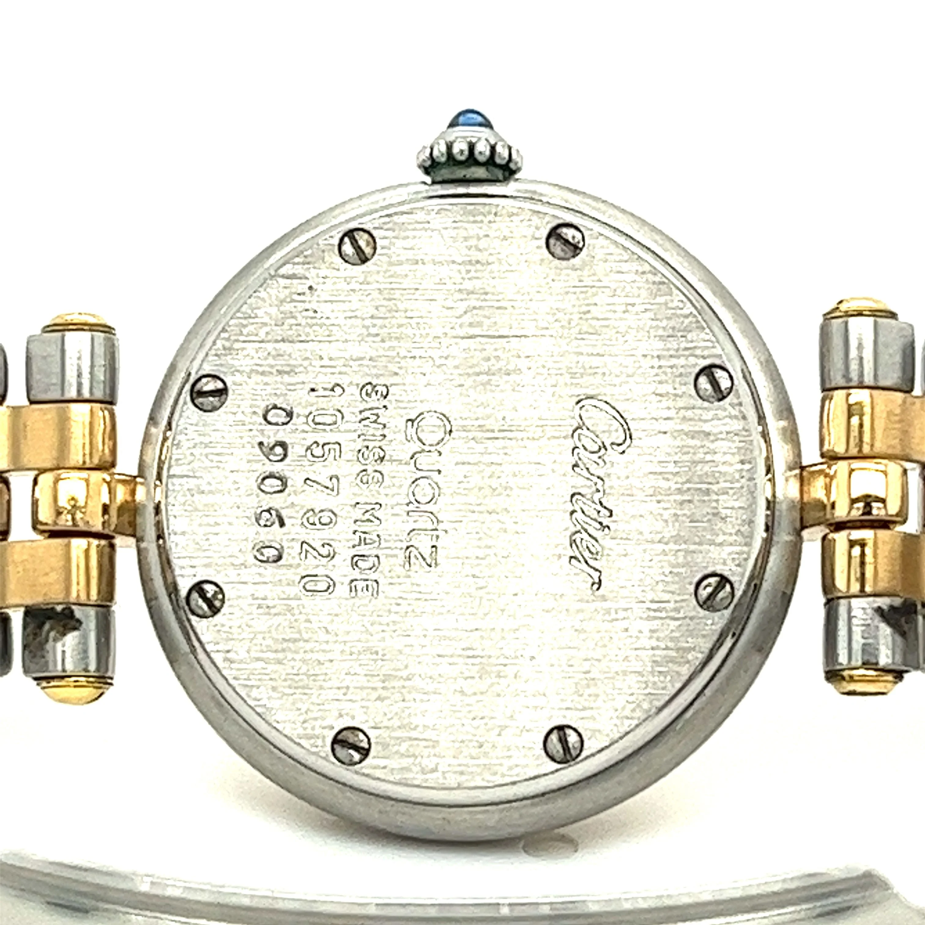 Cartier Panthere 1057920 Vendome 18k Gold Steel Champagne Dial Ladies Watch - Image 7
