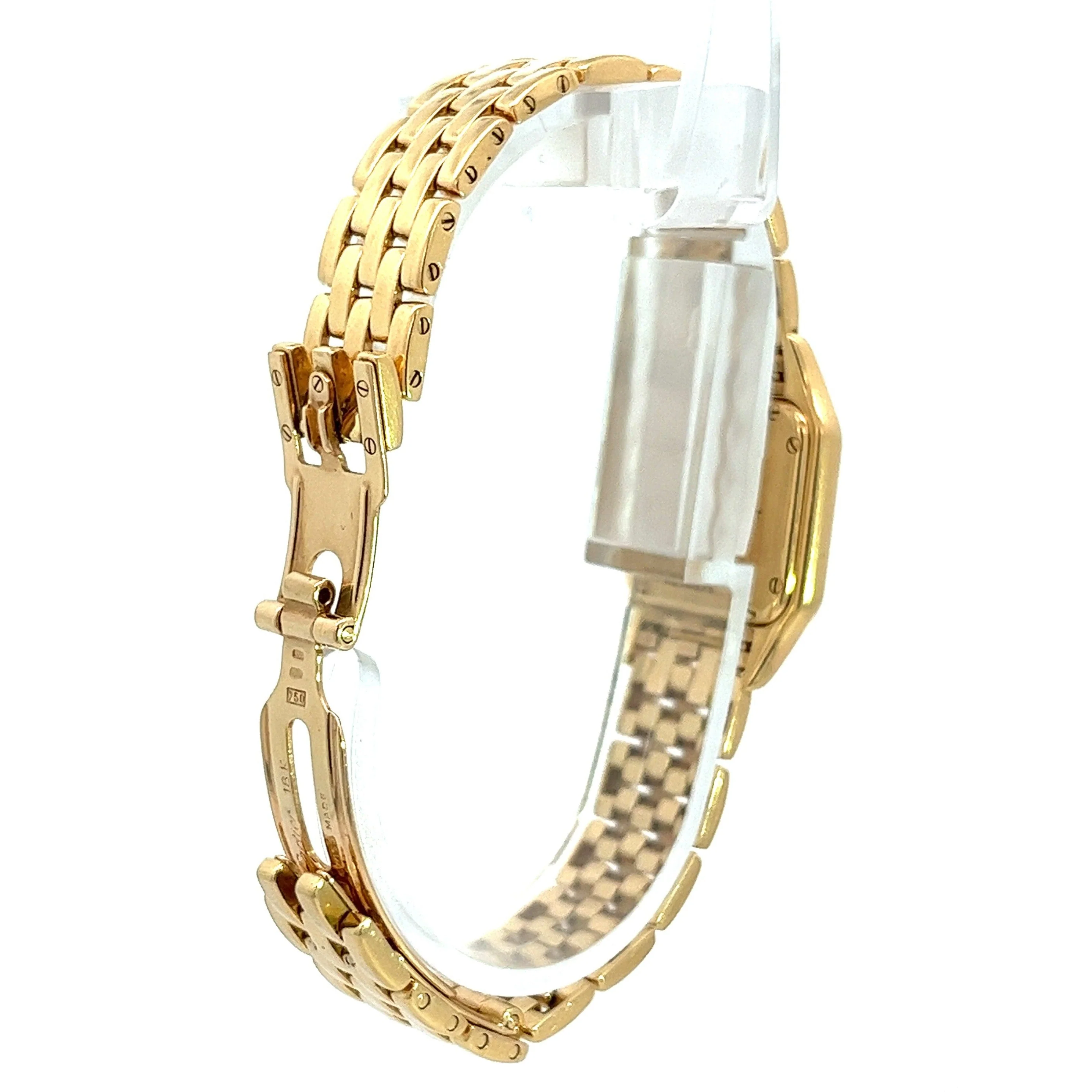 Cartier Panthere MOP 22mm Ref. 1280 2 Factory Diamond Bezel Watch in 18K Yellow Gold - Image 3