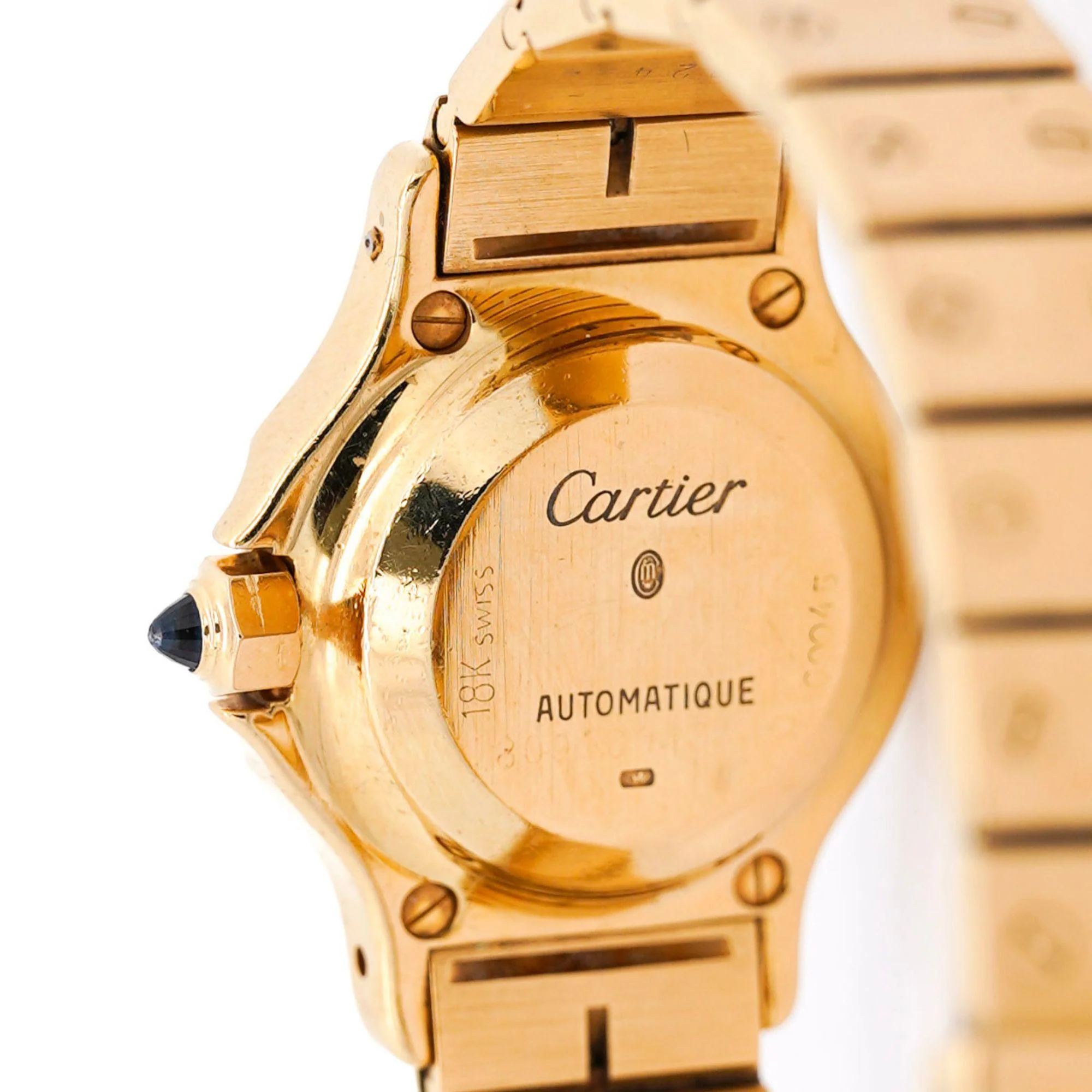 Cartier Santos Automatic 18K Gold 25mm Dial 60045 Ladies Watch - Image 10