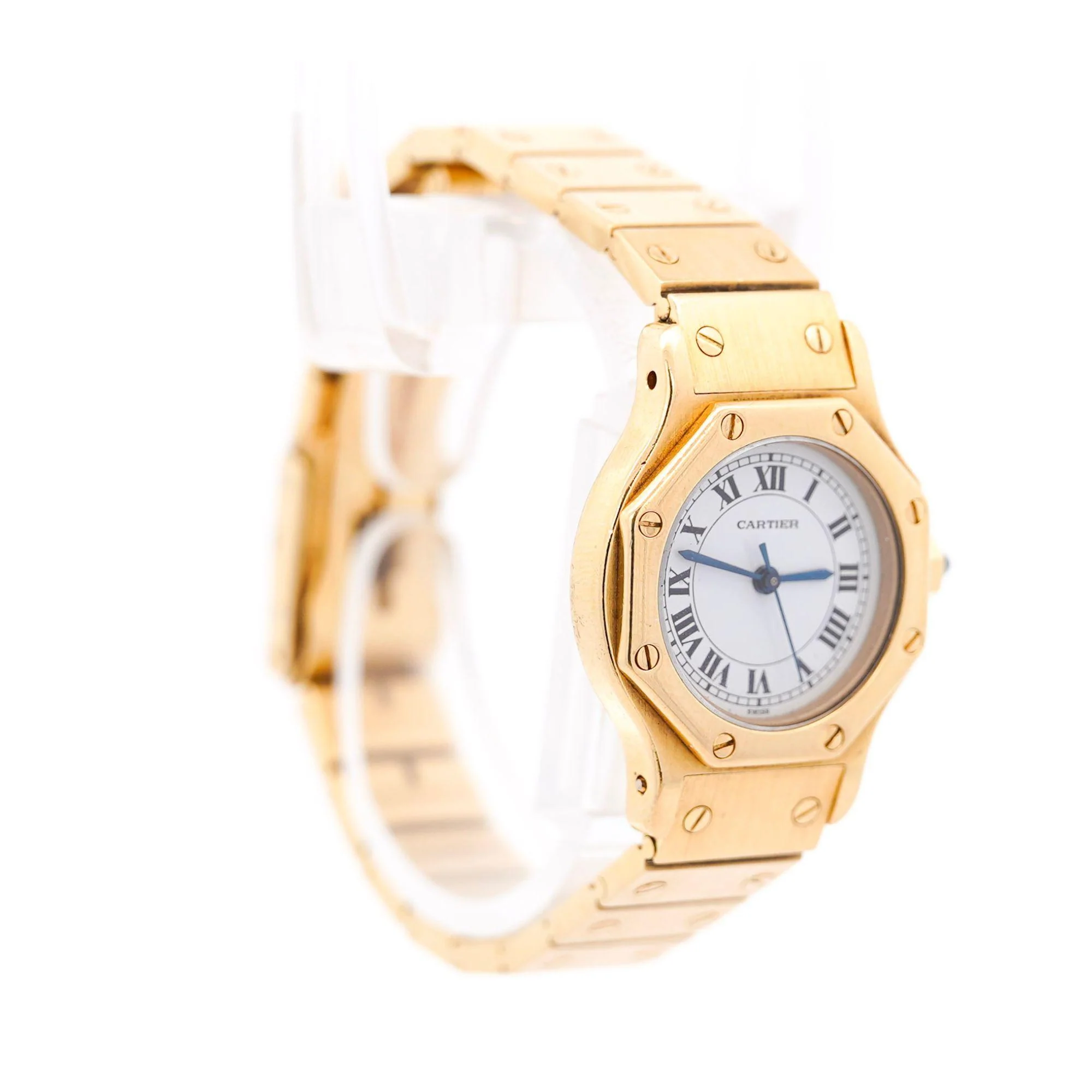 Cartier Santos Automatic 18K Gold 25mm Dial 60045 Ladies Watch - Image 2