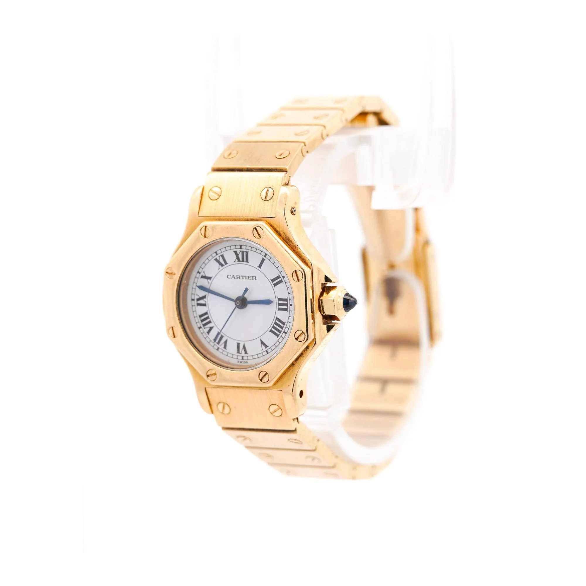 Cartier Santos Automatic 18K Gold 25mm Dial 60045 Ladies Watch - Image 4