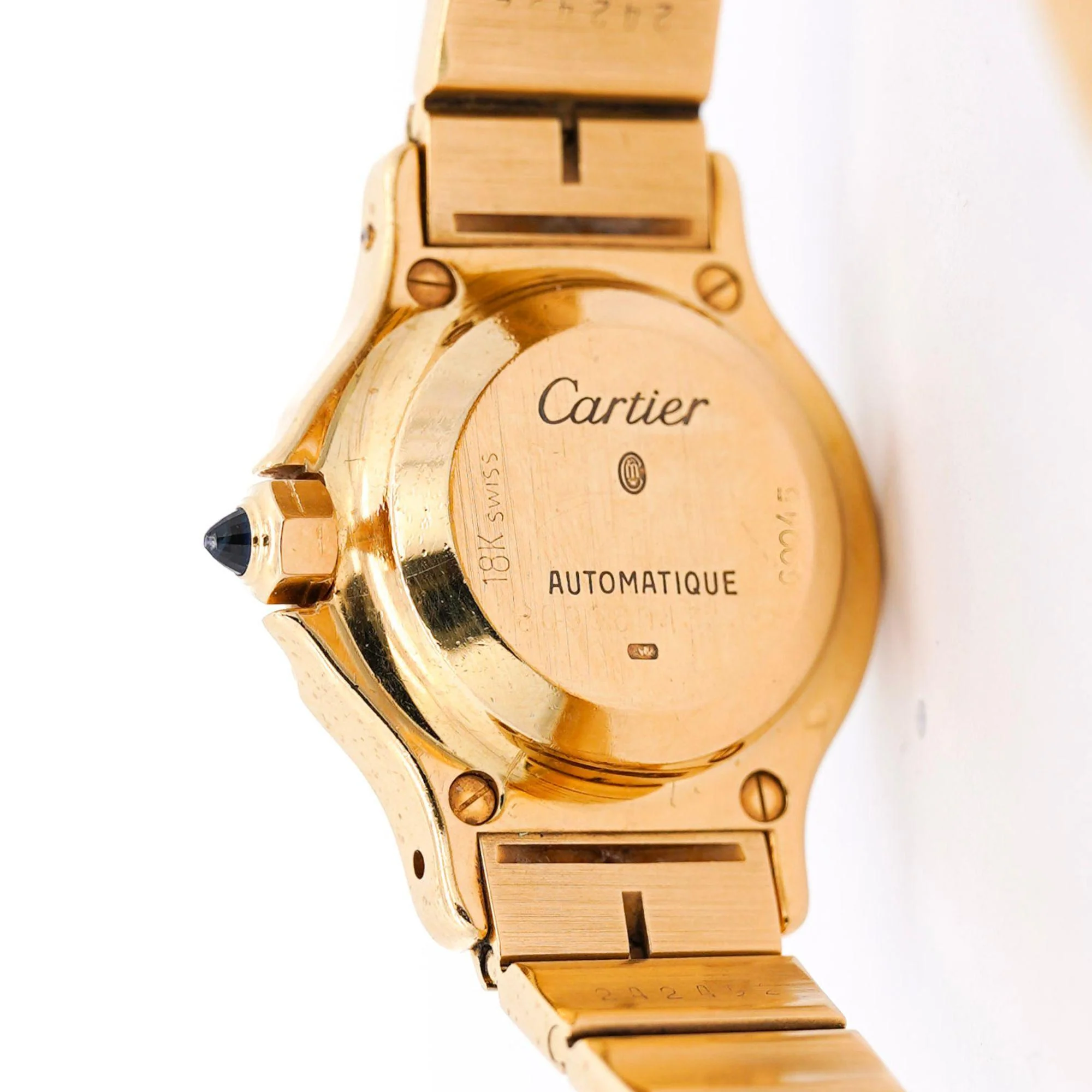 Cartier Santos Automatic 18K Gold 25mm Dial 60045 Ladies Watch - Image 9