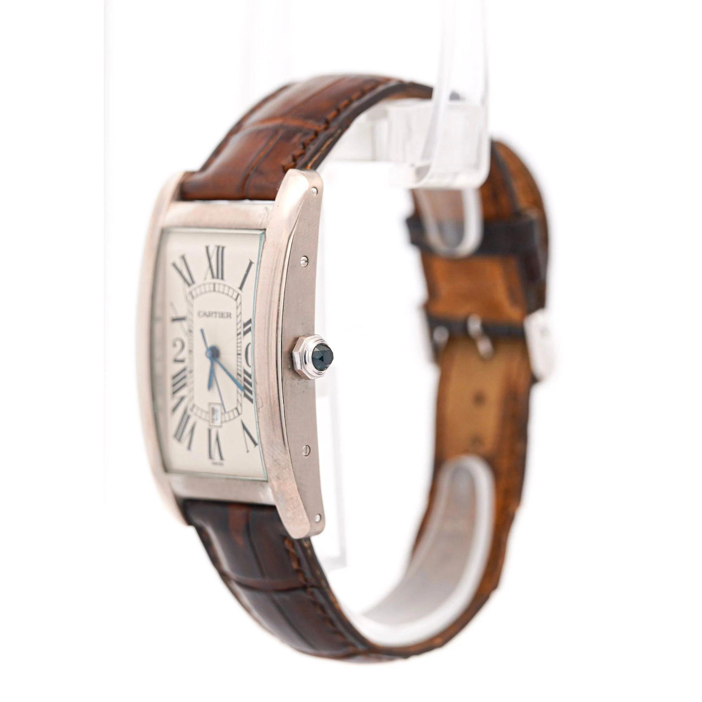 Cartier Tank Americaine 1741 White Gold Automatic Watch 20-year Service Edition - Image 5