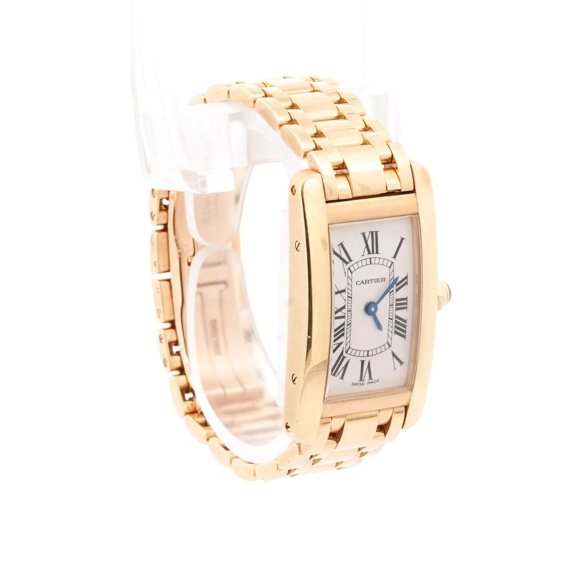 Cartier Tank Americaine 18K Gold Ladies Watch Ref. 2482 - Image 2