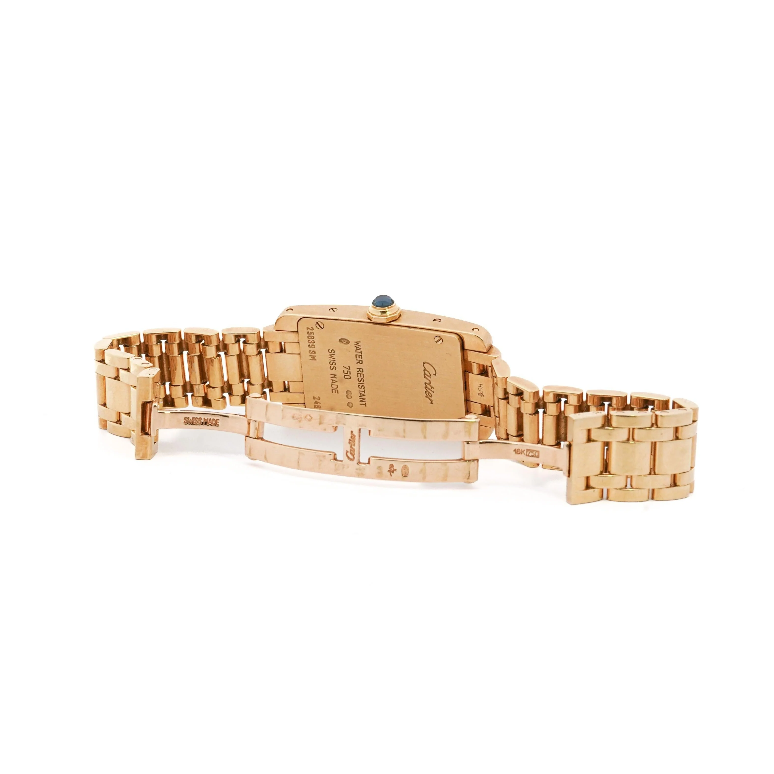 Cartier Tank Americaine 18K Gold Ladies Watch Ref. 2482 - Image 4