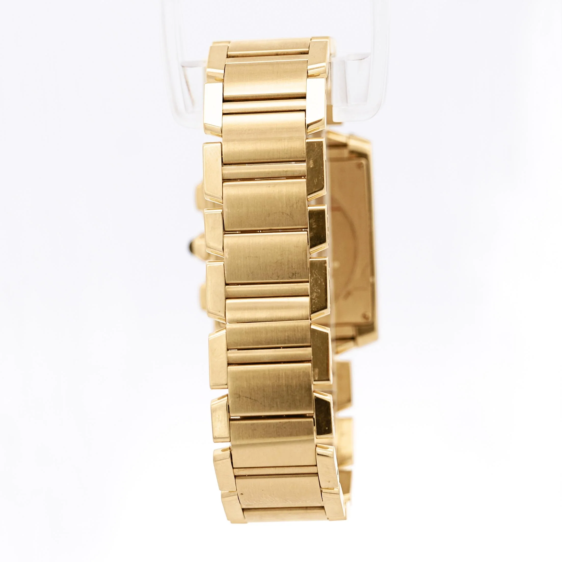 Cartier Tank Française 1830 Chronograph 18K Gold Watch - Image 4