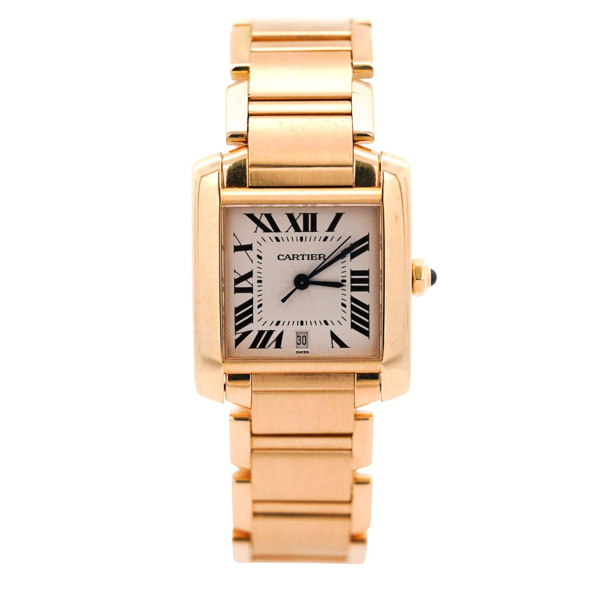 Cartier Tank Francaise 28mm 18K Gold Automatic with Date Watch