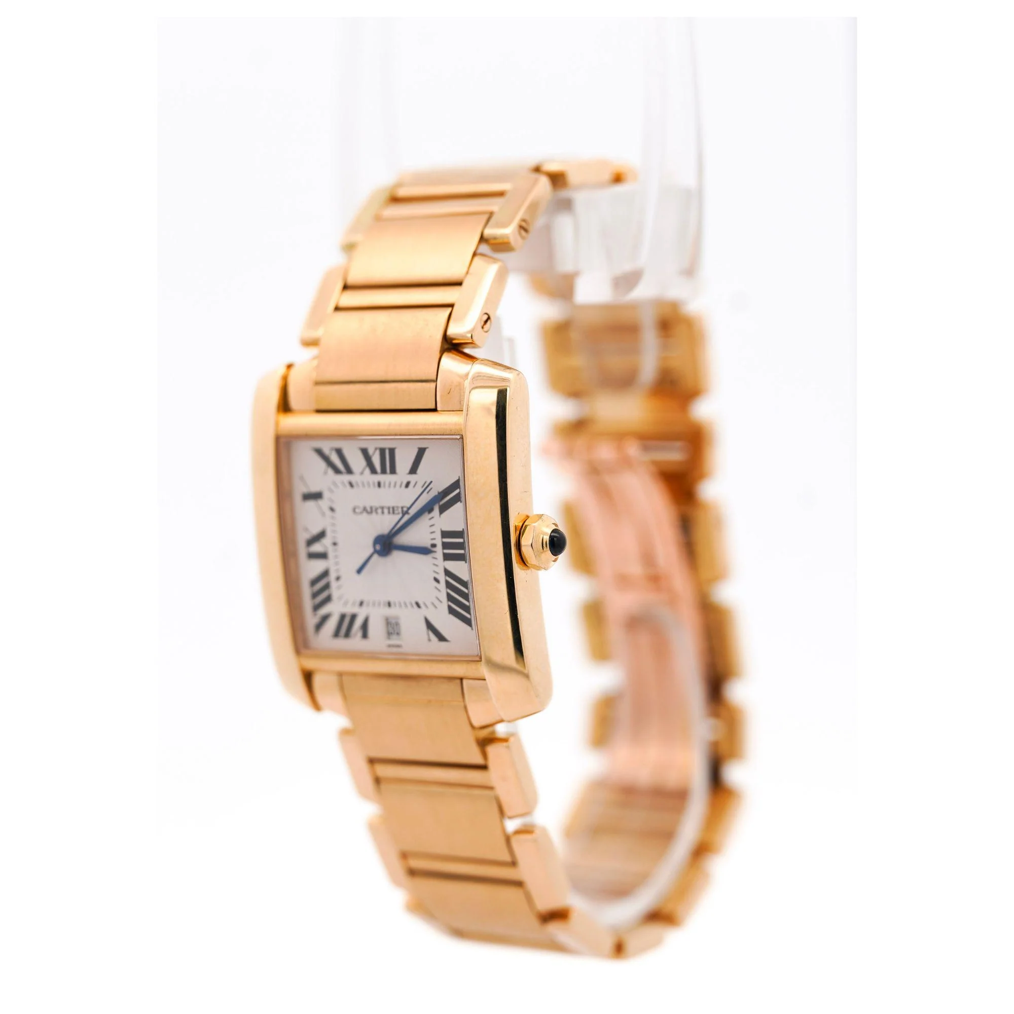 Cartier Tank Francaise 28mm 18K Gold Automatic with Date Watch - Image 4