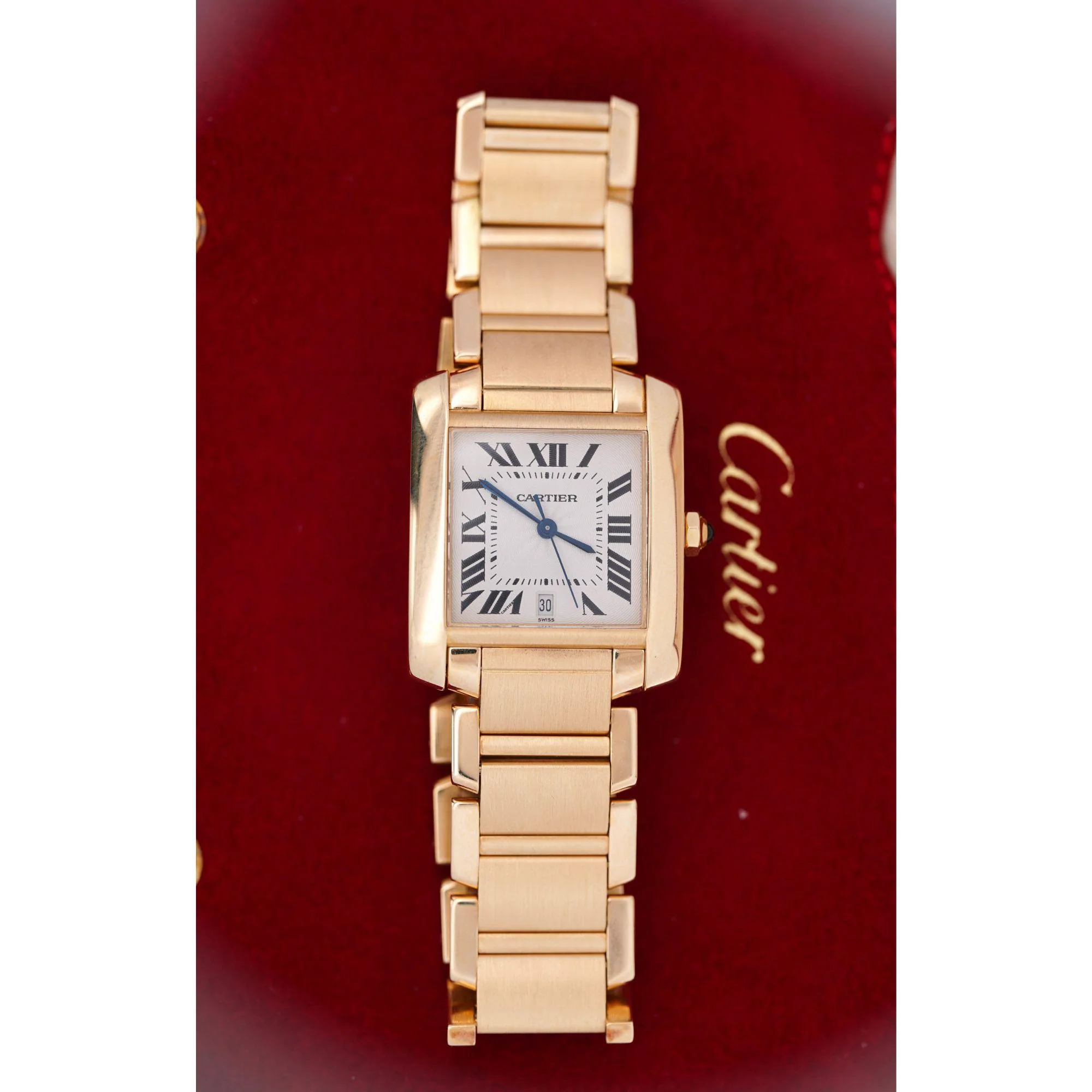 Cartier Tank Francaise 28mm 18K Gold Automatic with Date Watch - Image 8