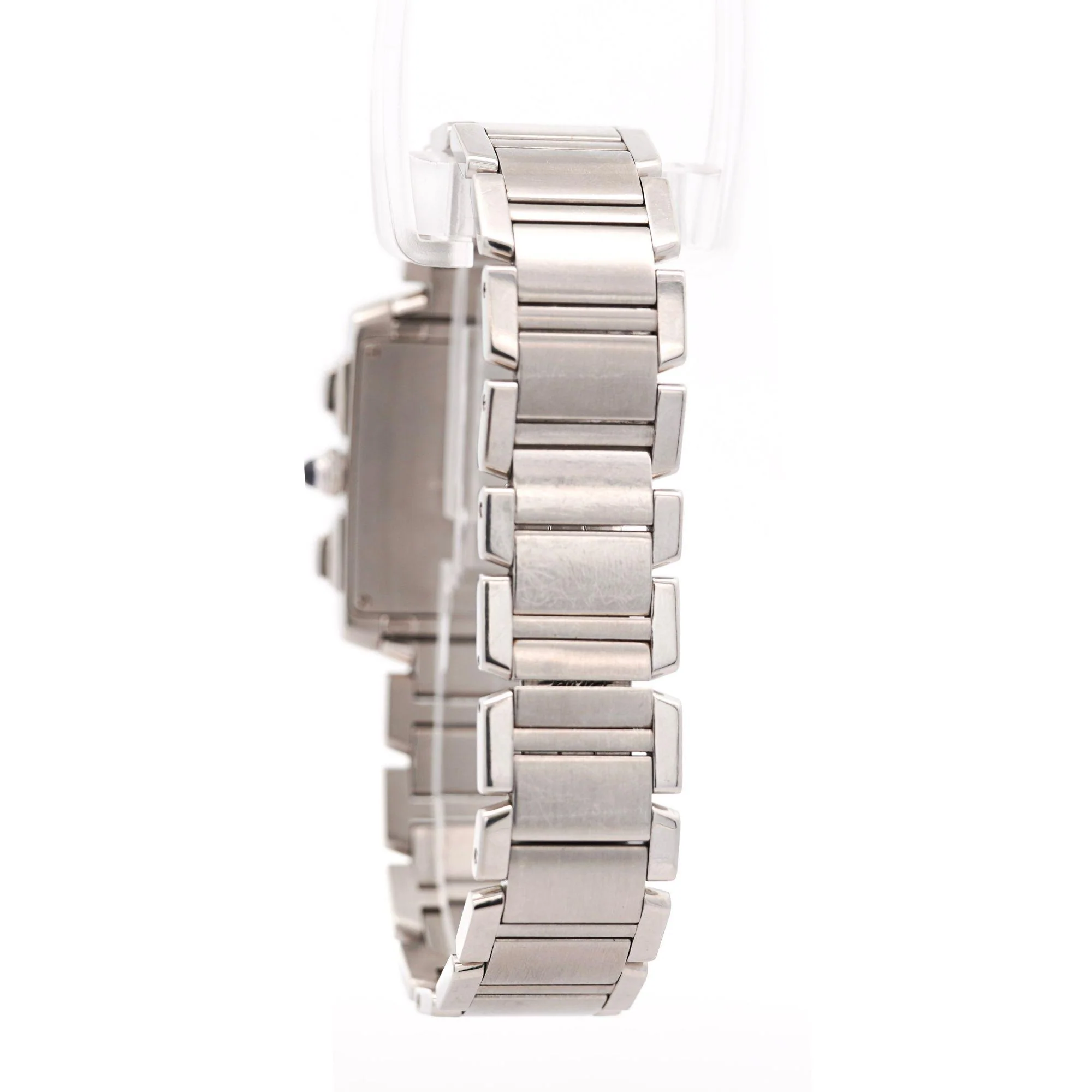 Cartier Tank Francaise Chronoflex Ref 2303 Stainless Steel Quartz Chrono Watch - Image 3