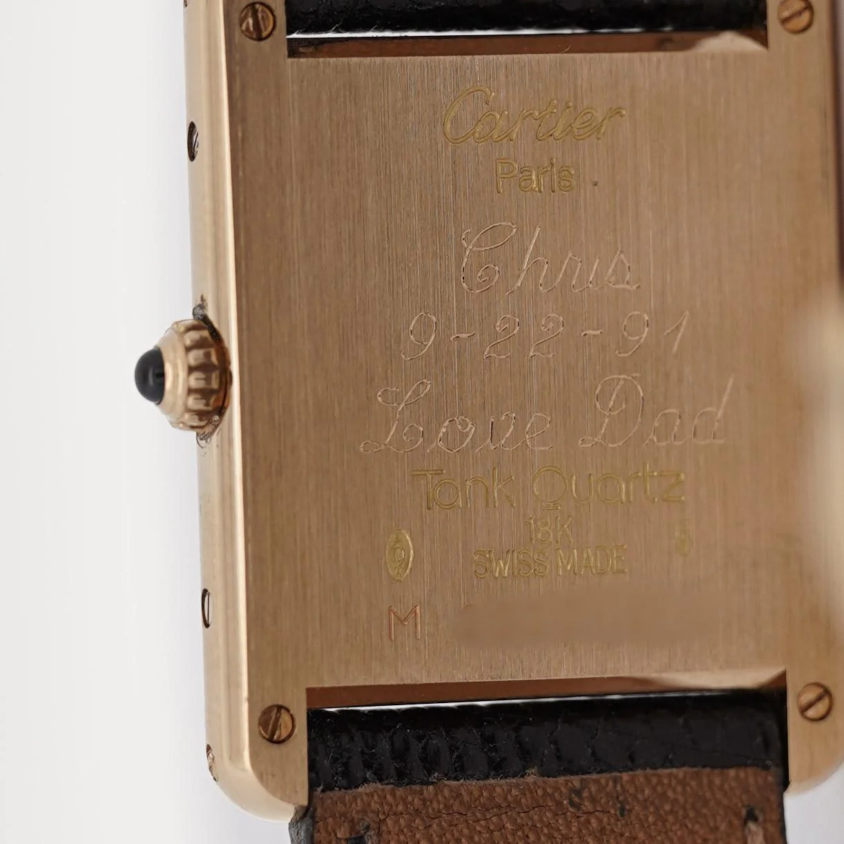 Cartier Tank Large 18K Gold Quartz 25mm Watch - Image 10
