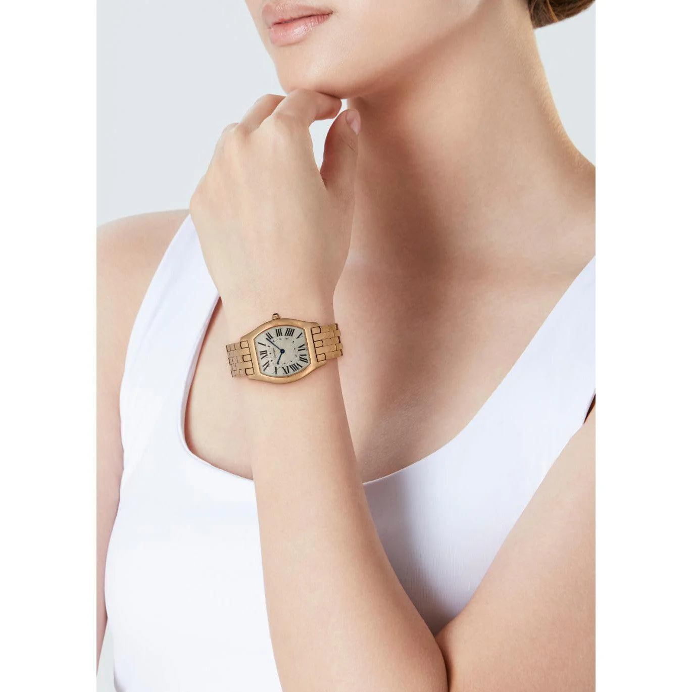 Cartier Tortue 18K Rose Gold 31mm Tonneau Watch w/ Box - Image 4