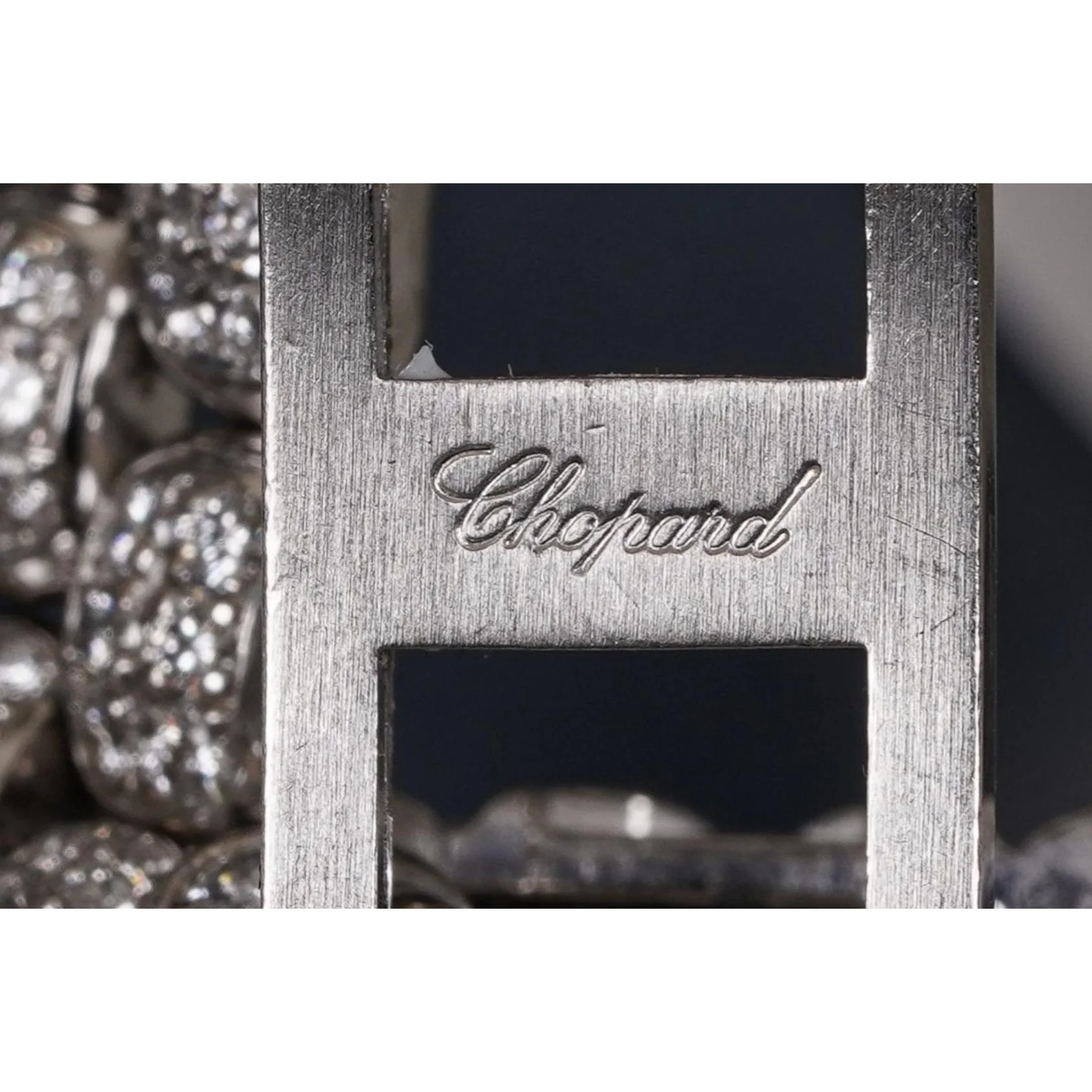 Chopard 18k White Gold Happy Sport 26mm Ladies Diamond Quartz Bracelet Watch - Image 6