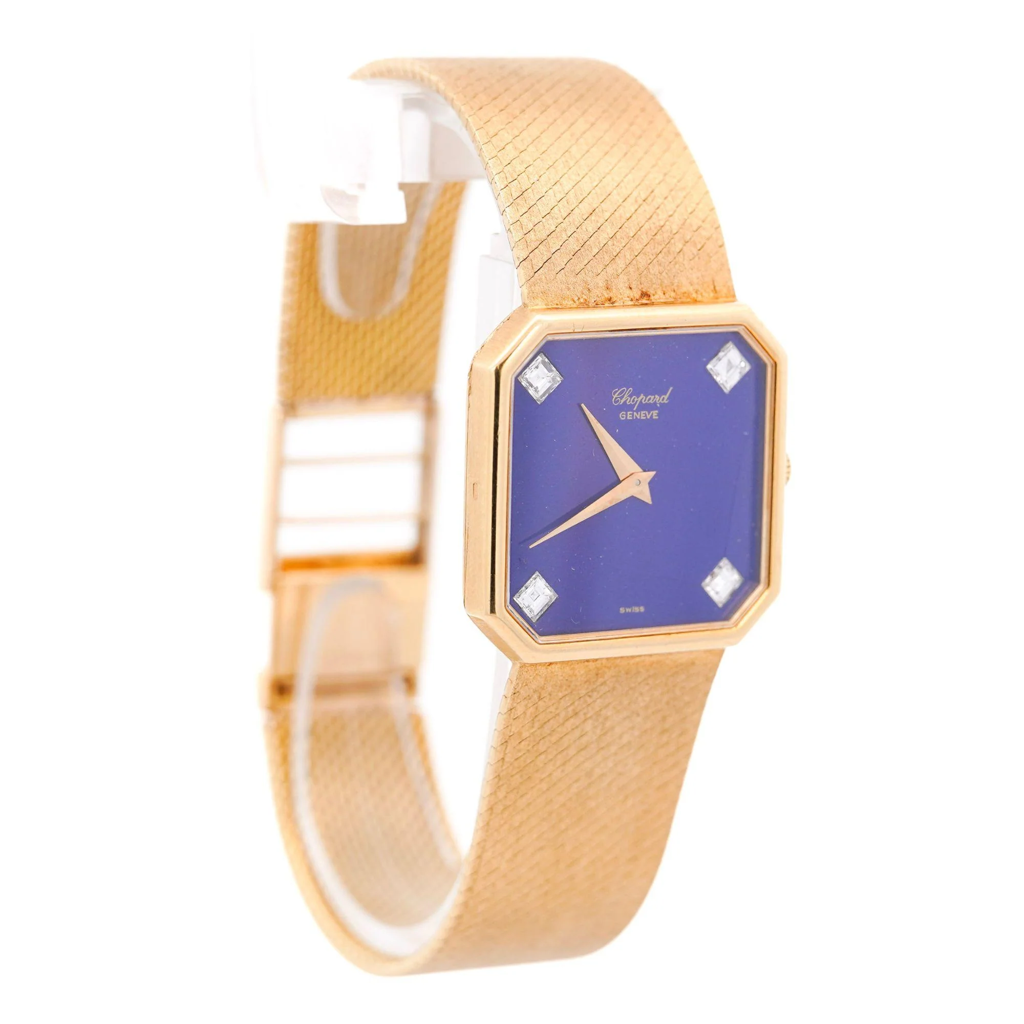 Chopard Blue Lapis Lazuli 18K Gold 26mm Vintage Watch Circa 1970s - Image 3
