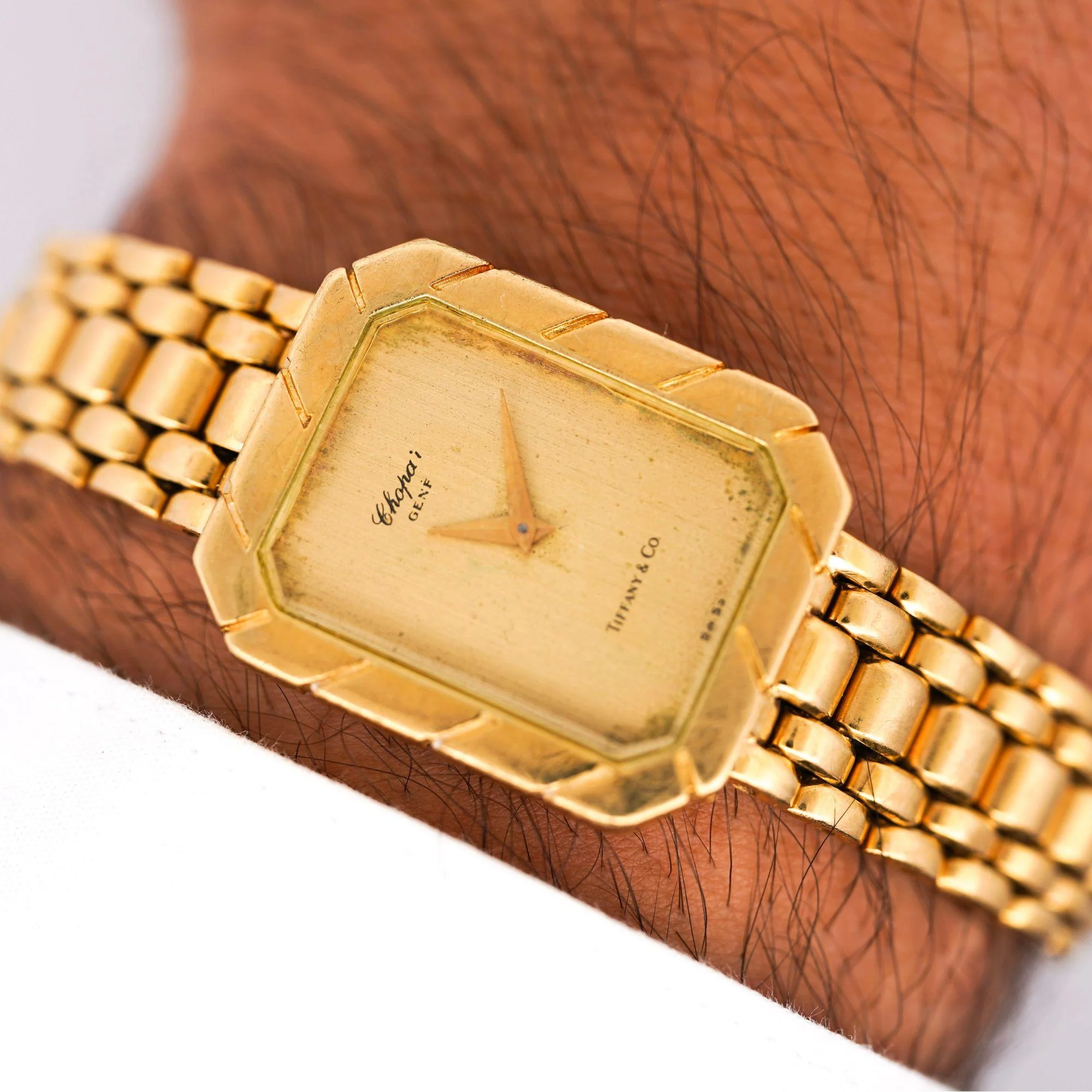 Chopard for Tiffany & Co. 18K Yellow Gold Vintage Unisex Watch - Image 11