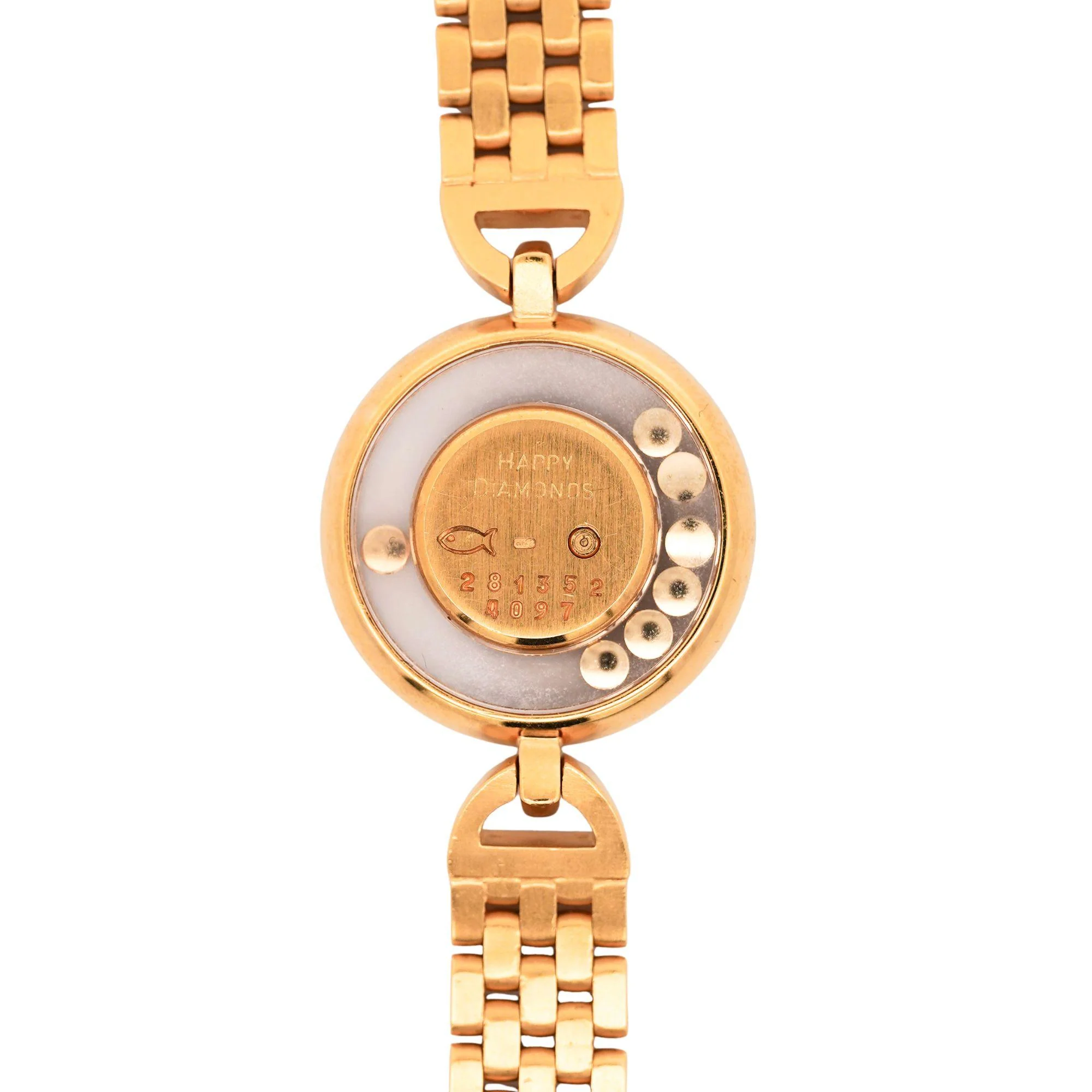 Chopard Happy Diamonds 22.05 Carat Diamond Ref 4097 Bezel 18K Yellow Gold Watch - Image 5