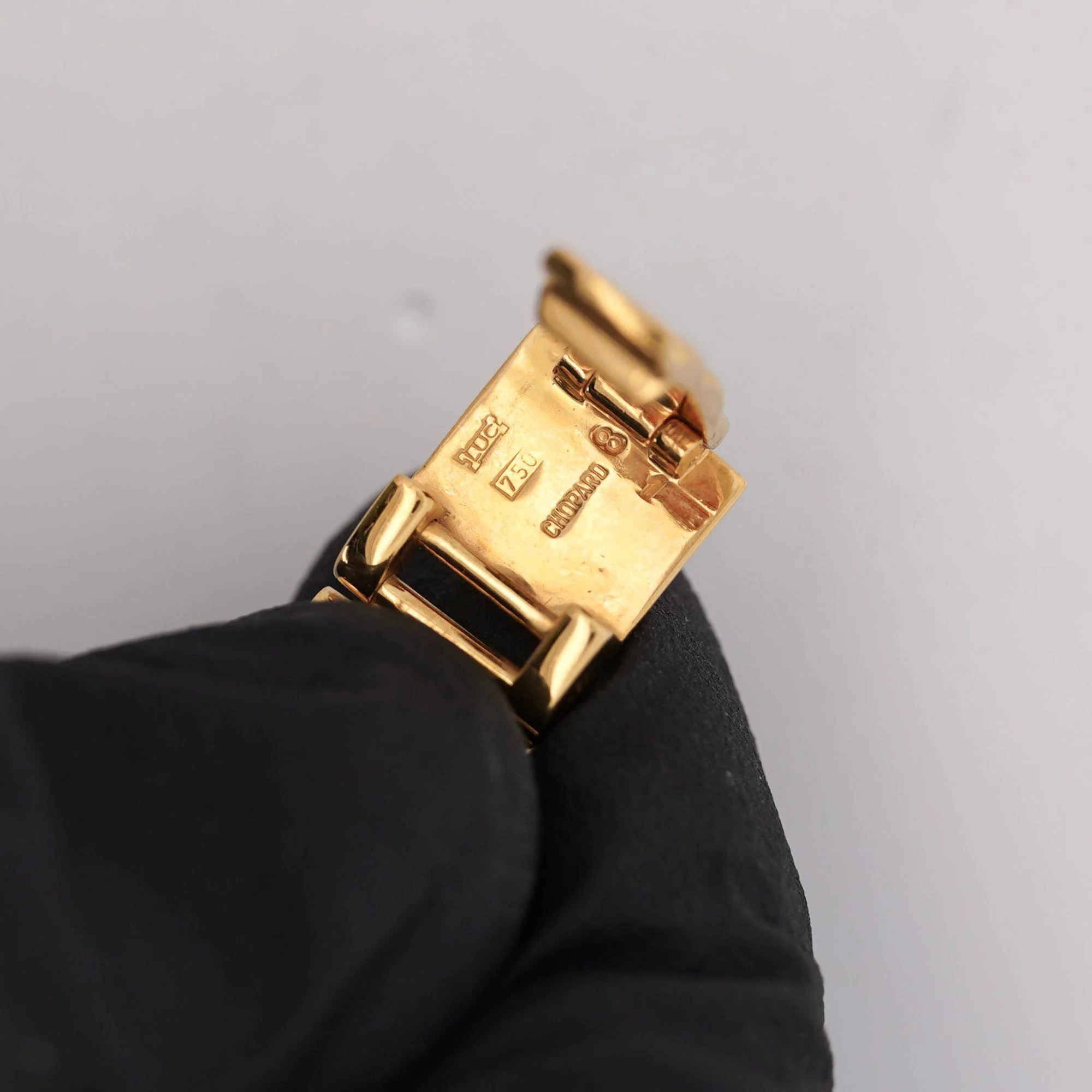 Chopard Happy Diamonds 22.05 Carat Diamond Ref 4097 Bezel 18K Yellow Gold Watch - Image 9